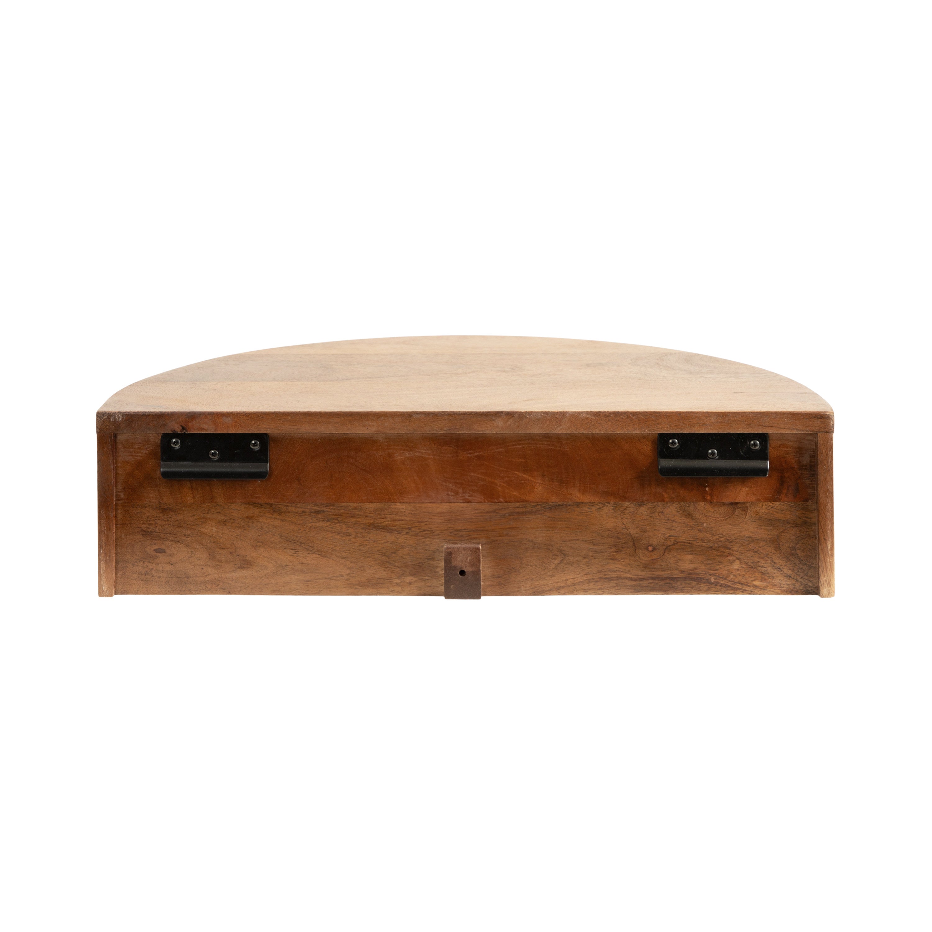Floating Side Table Walnut Brown 20x11x6 4