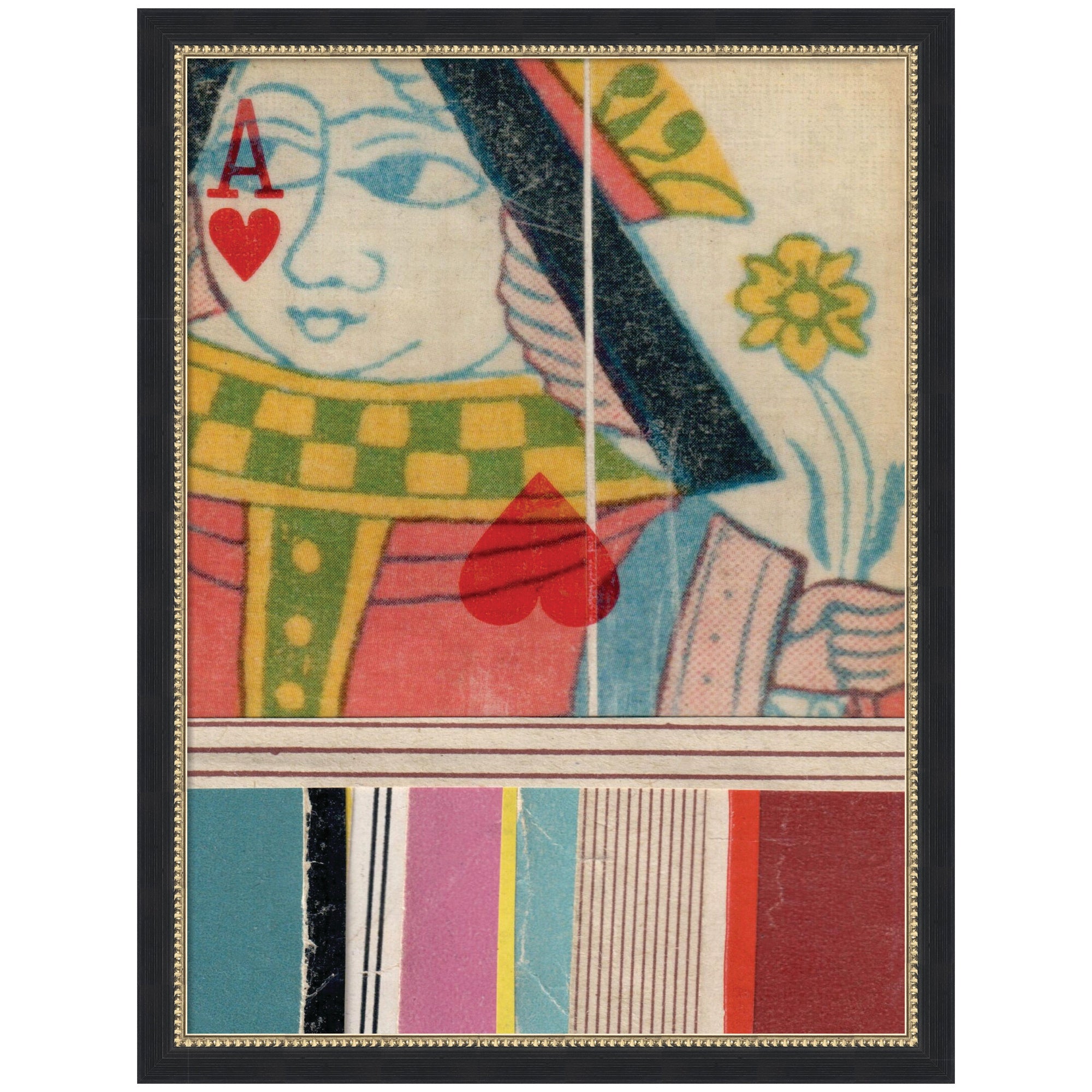 Queen with Flower FC by Felicia Dadak Framed Mounted Canvas Wall Art Print