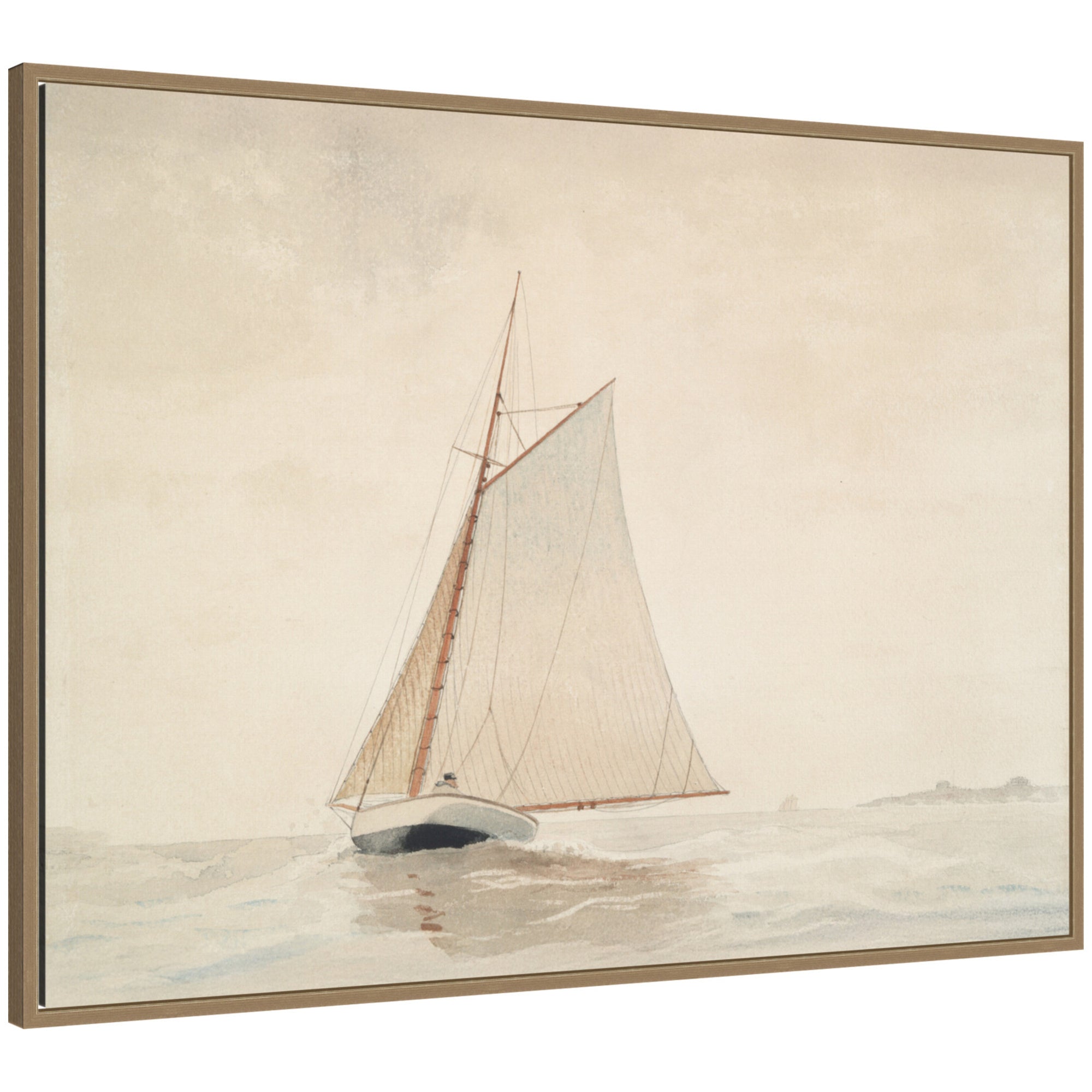 Framed Canvas 38x28 Sylvie Dark Gold 1