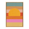 Sylvie Sunset Waves Framed Canvas by Cat Coquillette