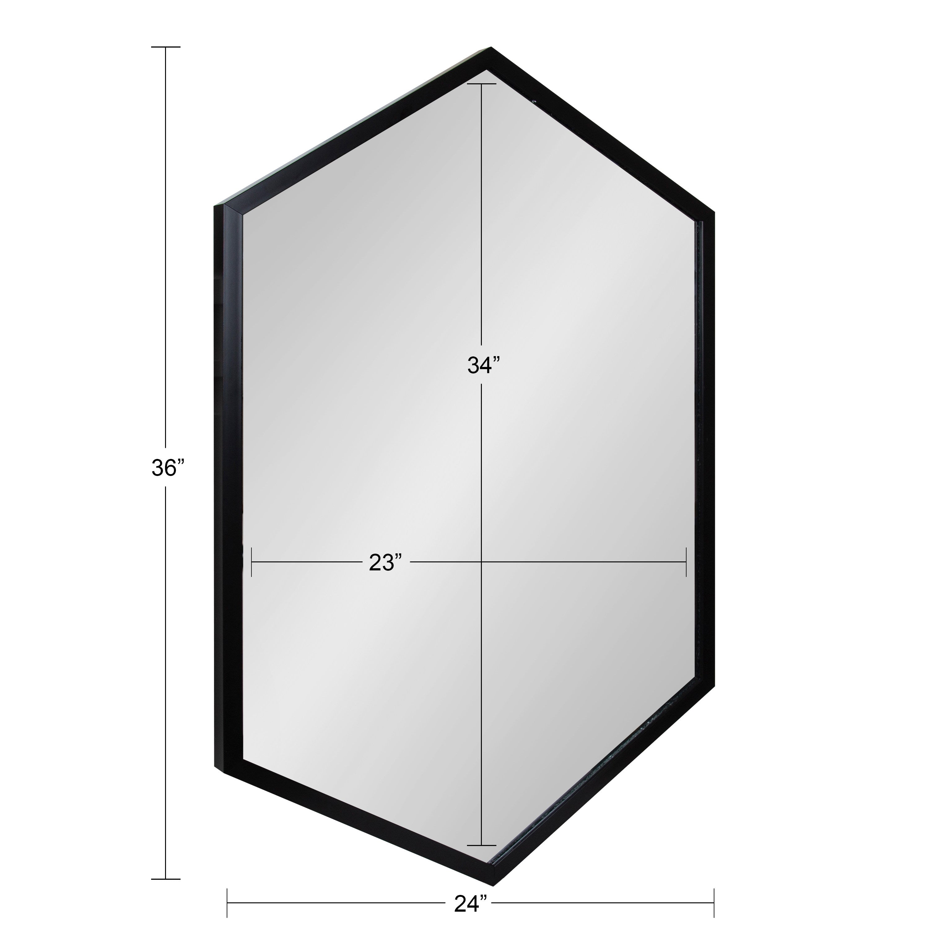 Laverty Framed Hexagon Wall Mirror