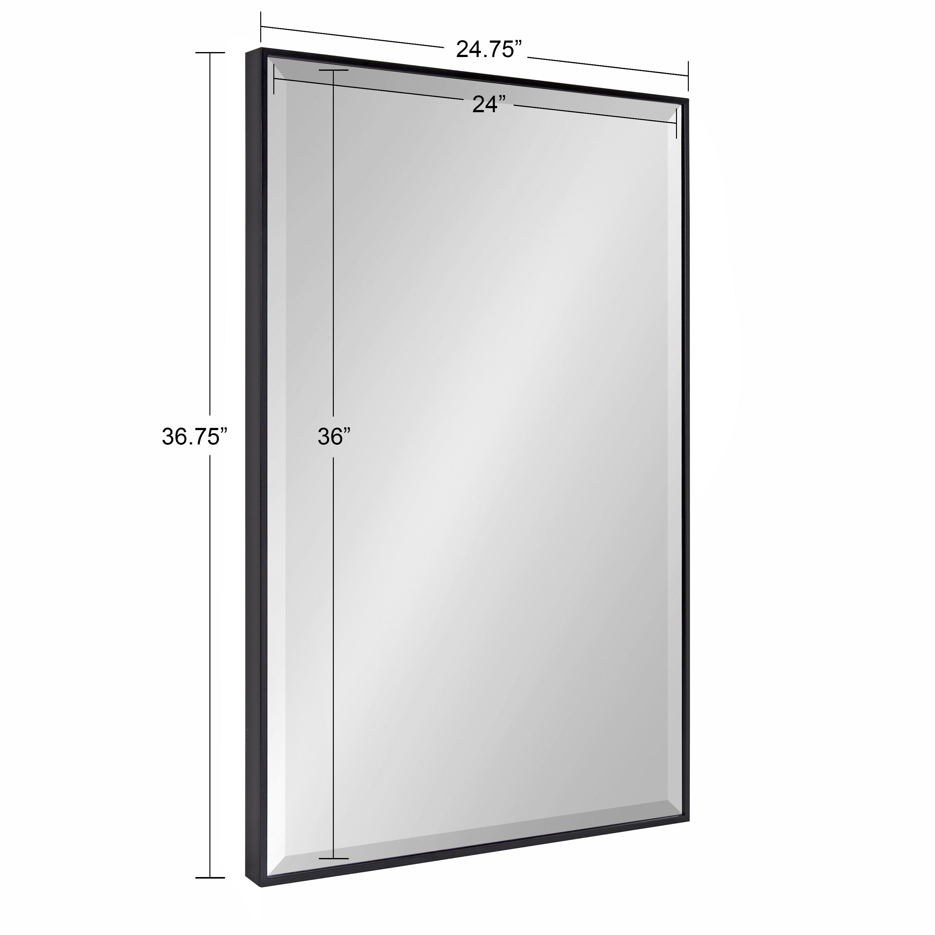 Rectangle Mirror Black 24.75x36.75 5