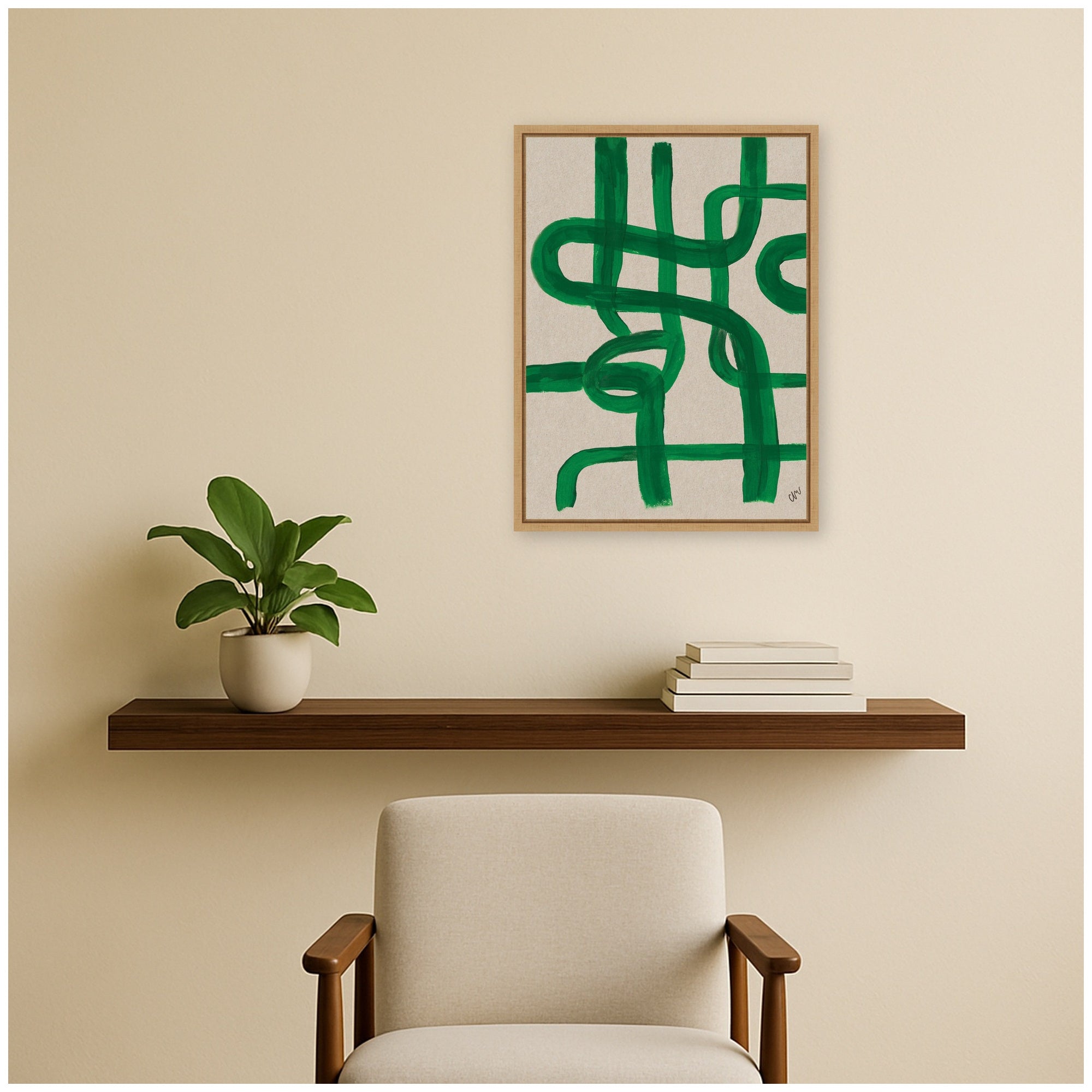 Framed Canvas 18x24 Sylvie Natural 6