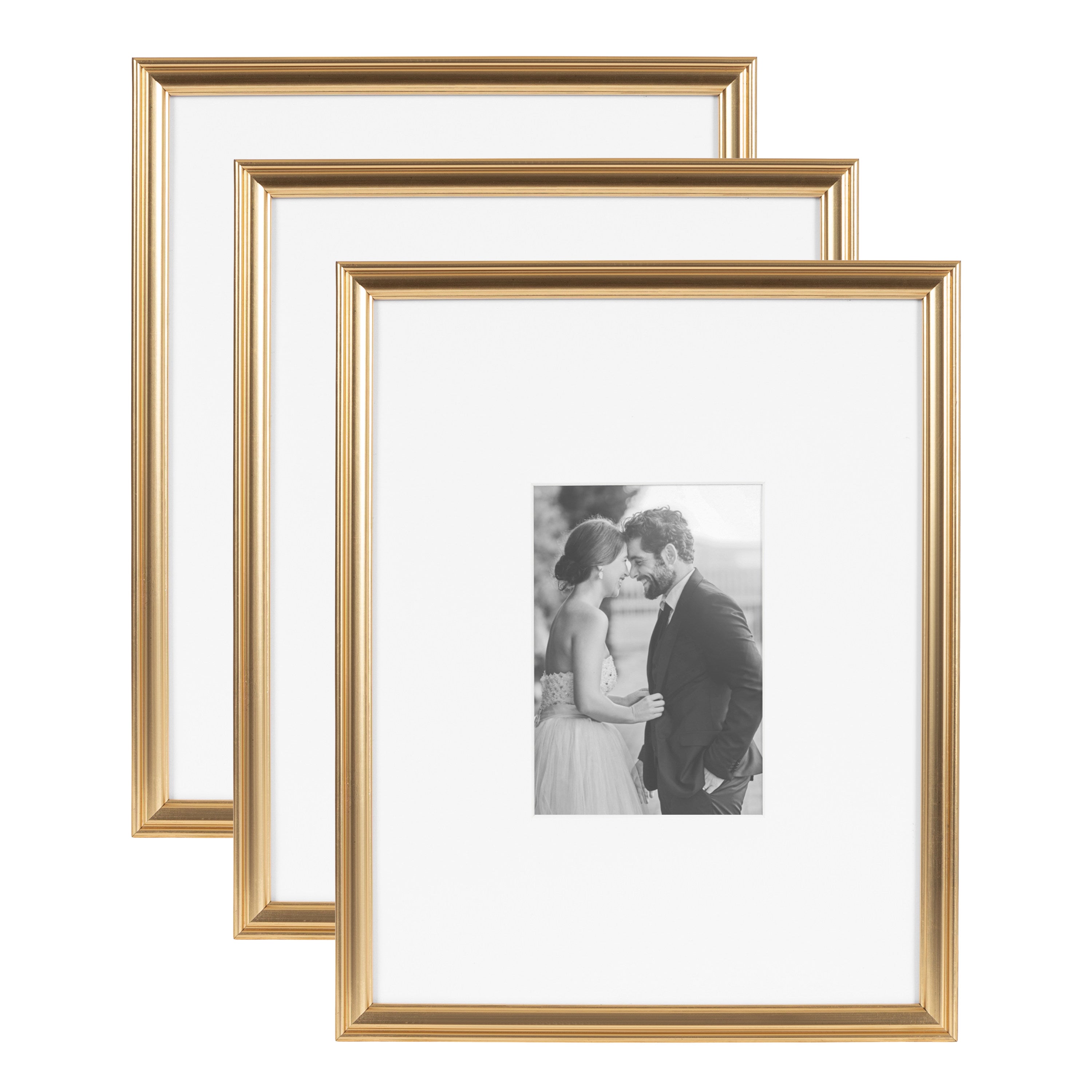 Wall Frame Gold 11x14 matted to 5x7 1