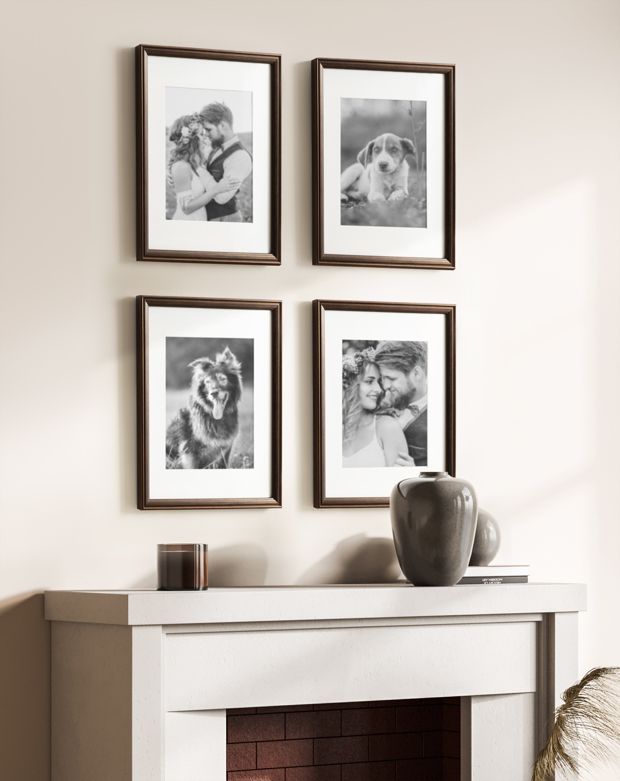 Wall Frame Bronze 11x14 matted to 8x10 8