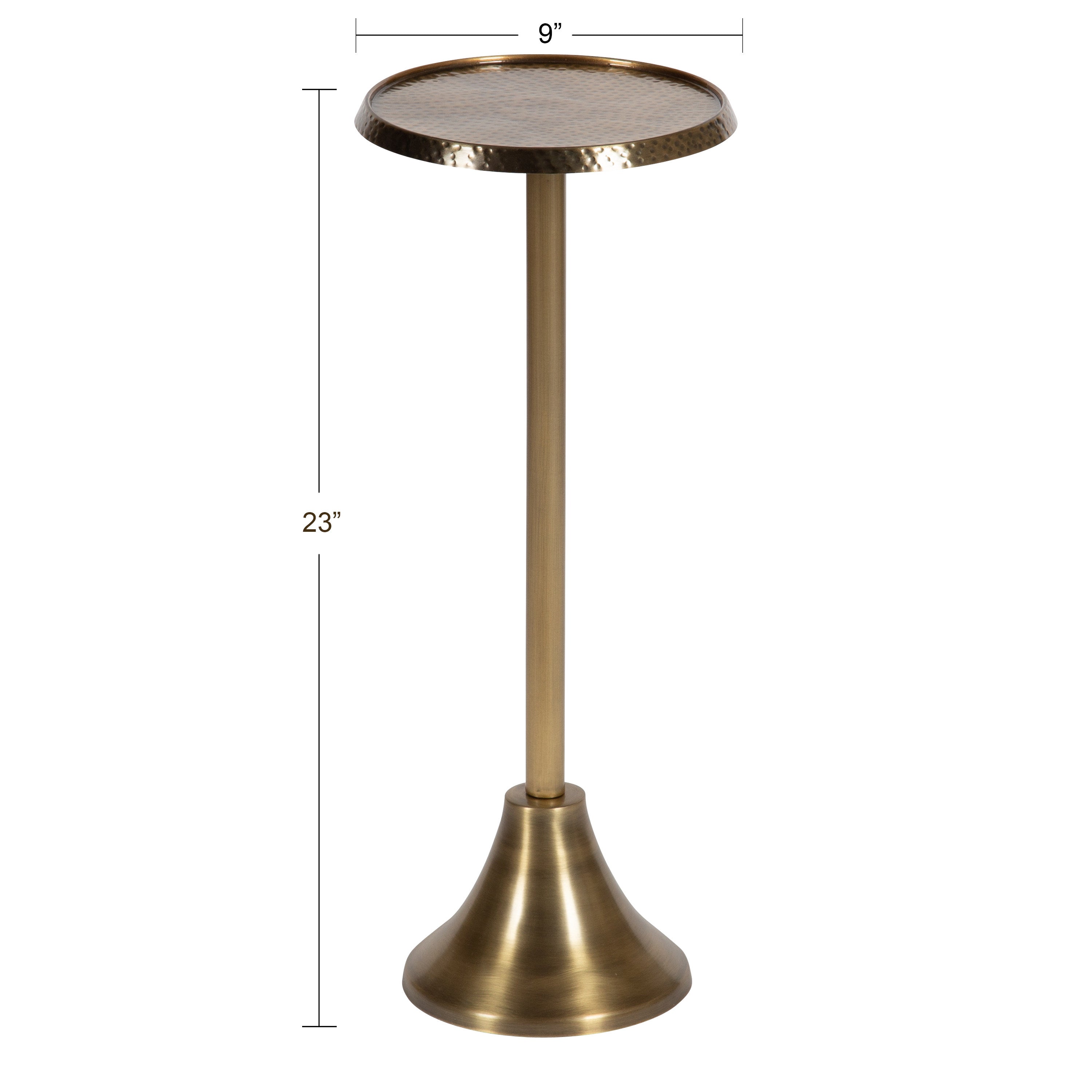 Drink Table Gold 9x9x23 2