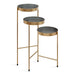 Plant Stand Gold Gray 16x21x30 2