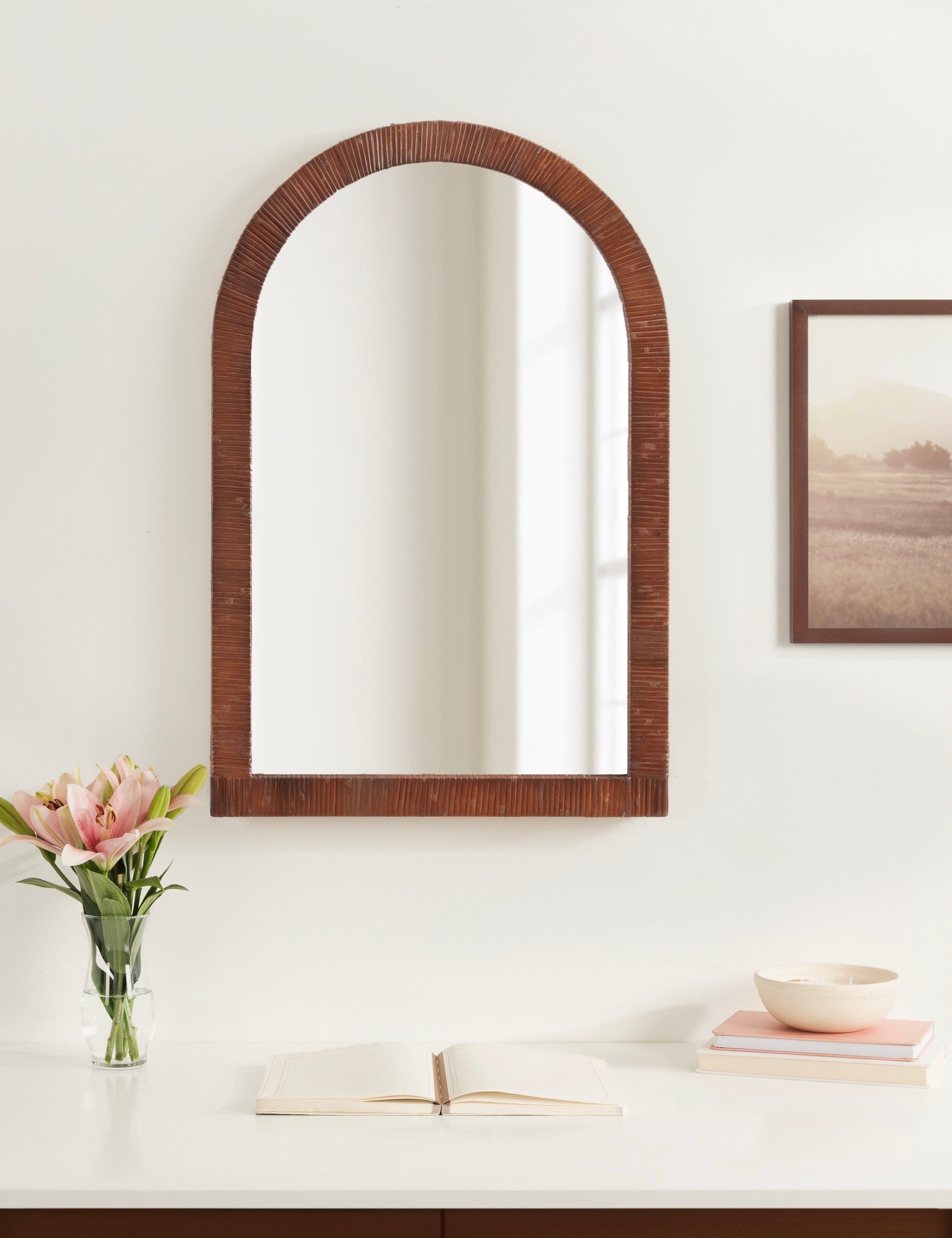 Arch Mirror 20x30 Brown 7