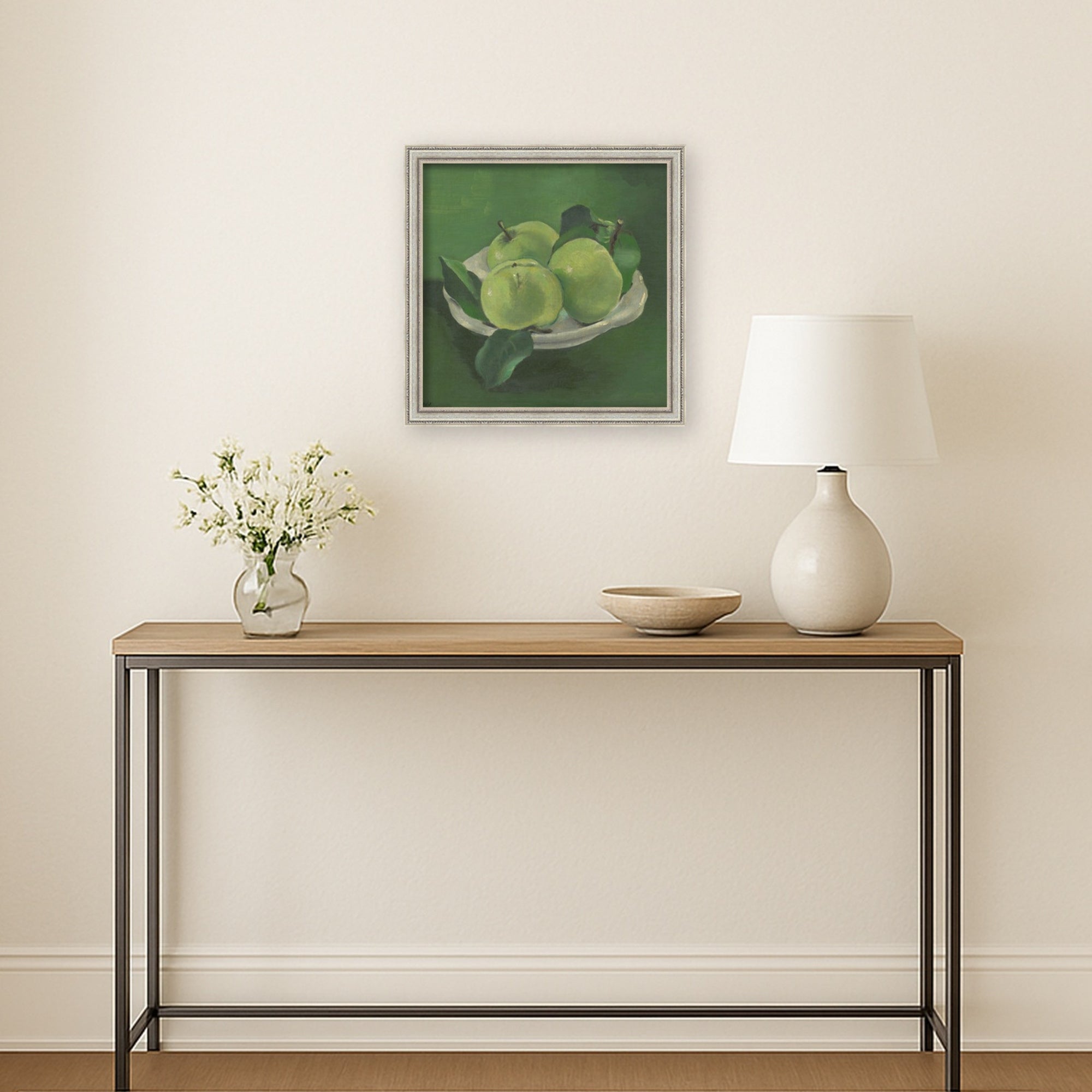 Mounted Canvas 11 x 11 Cordelia Thin Silver 6