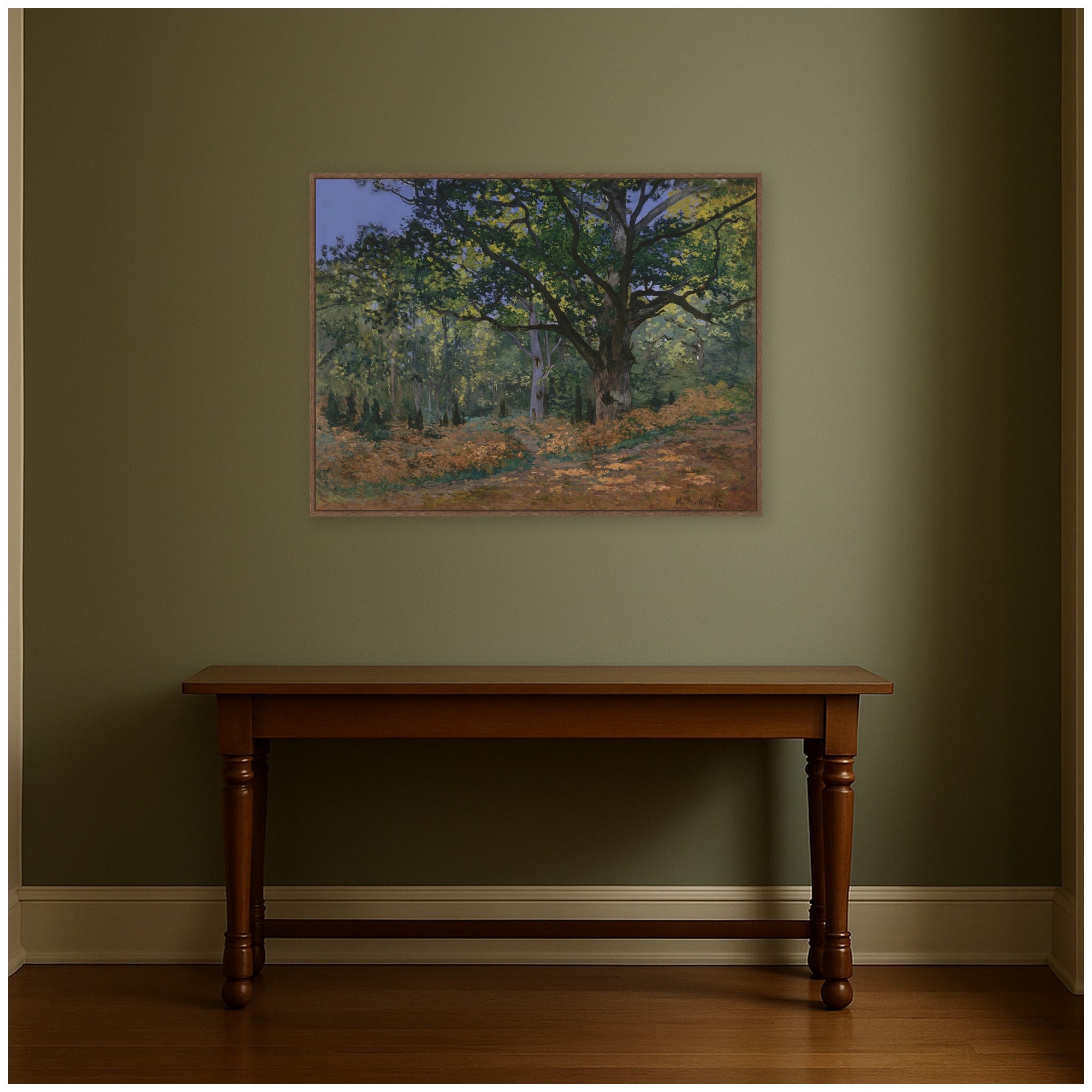 Framed Canvas 42x32 Sylvie Walnut 7