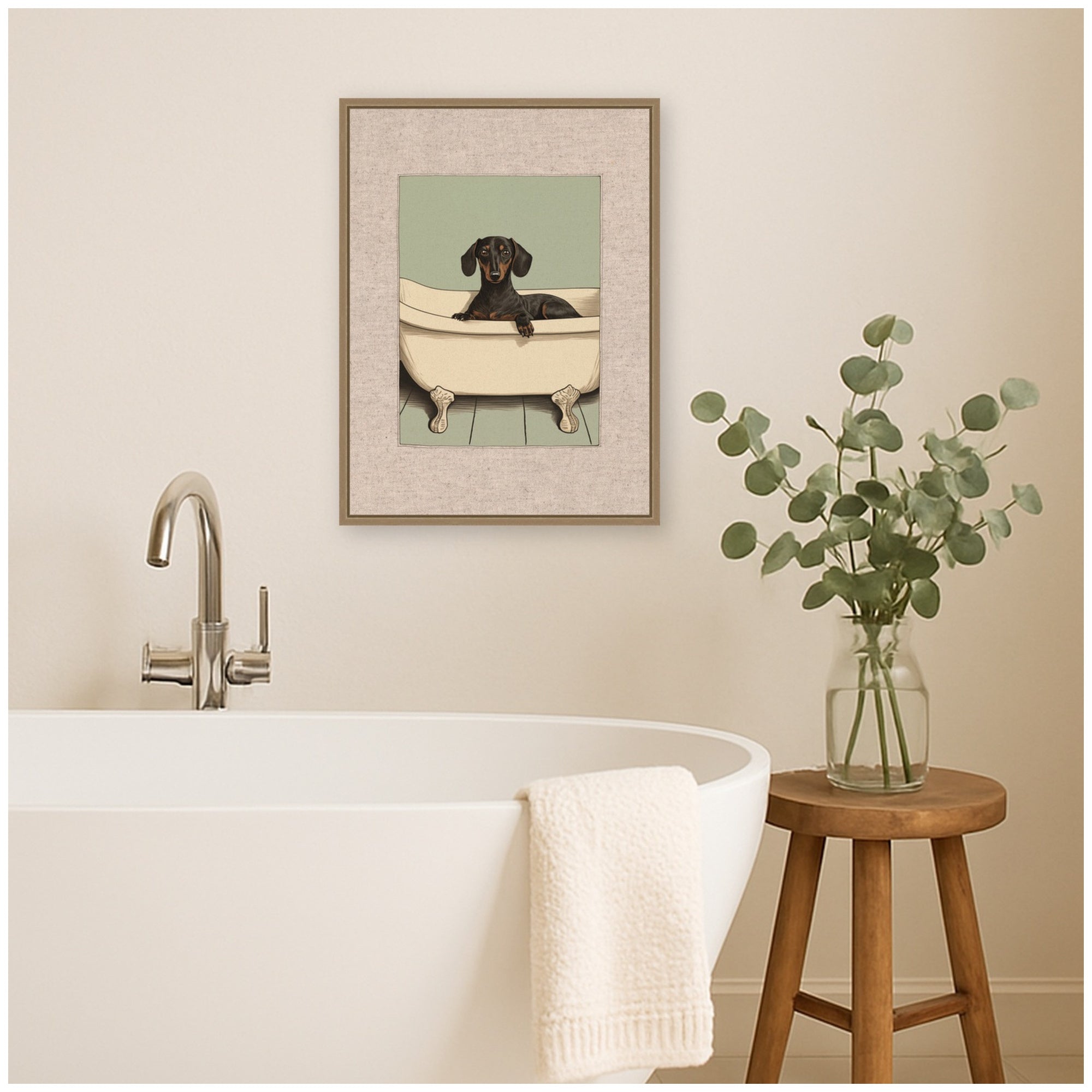 Framed Canvas 18x24 Sylvie Dark Gold 7