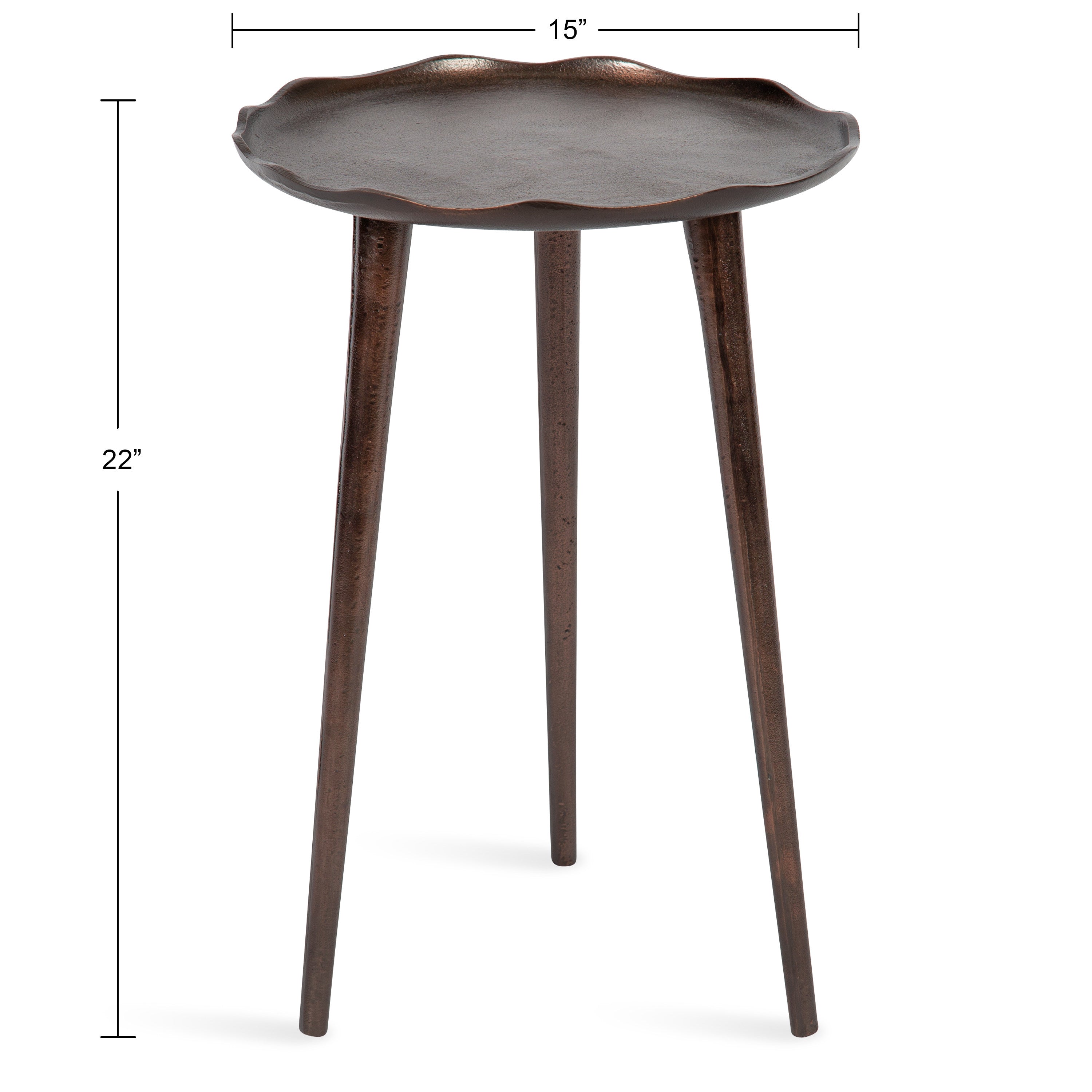 Side Table Bronze 15x15x22 2