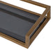 Floating Shelf 24x8x3 Gold Black 5
