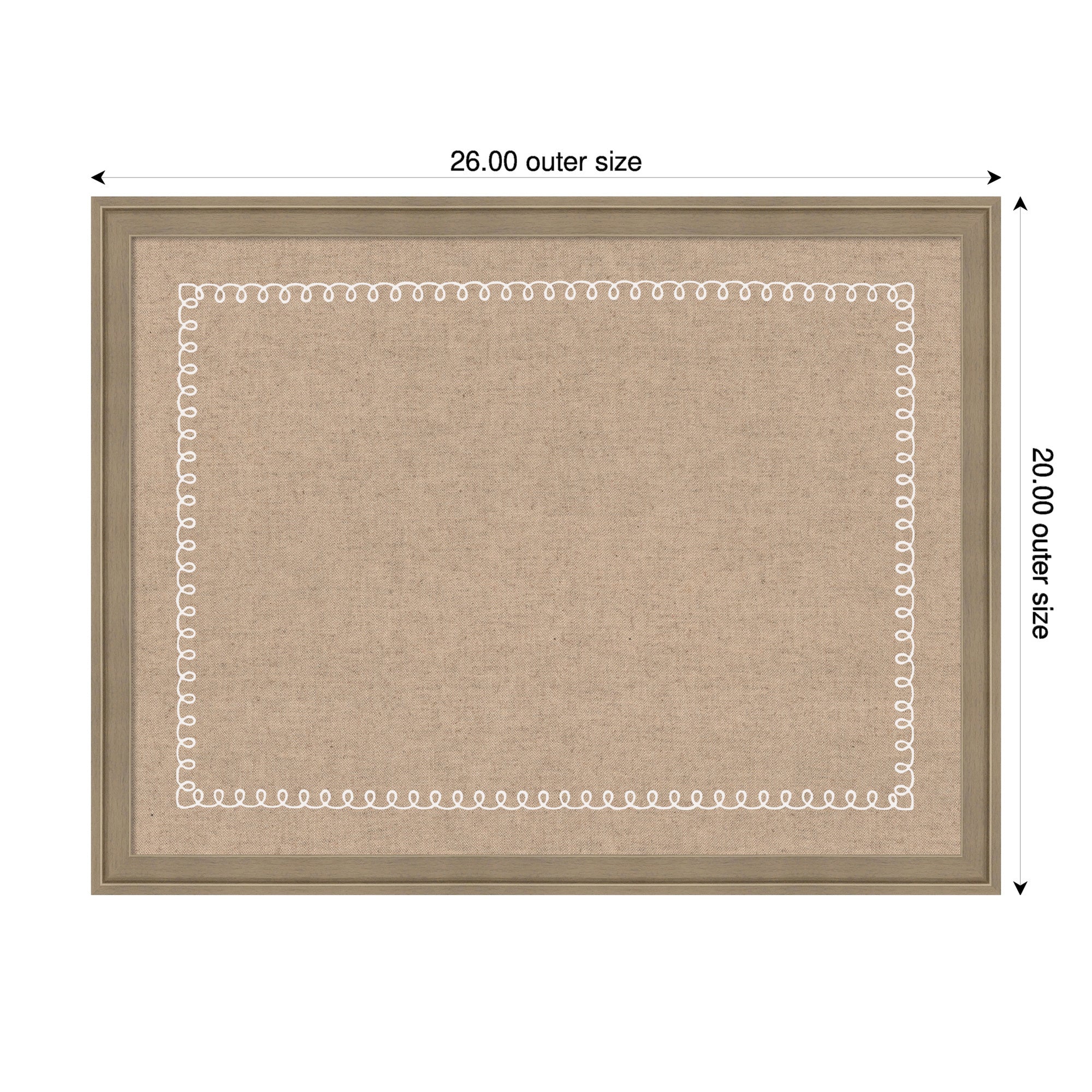 Magnetic Canvas 26x20 Florence Light Brown 2