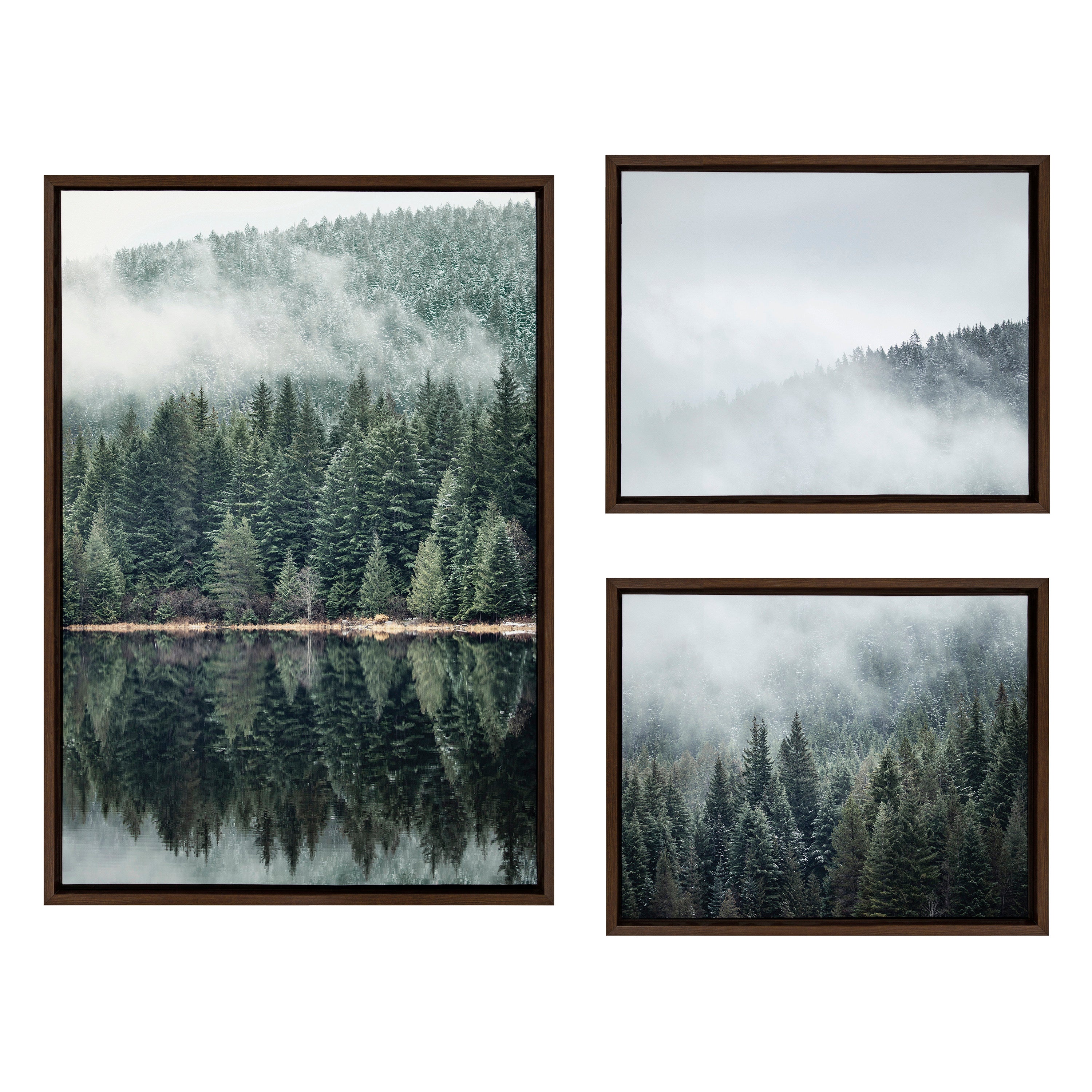 Art Set 3 Piece Set Sylvie Walnut 1