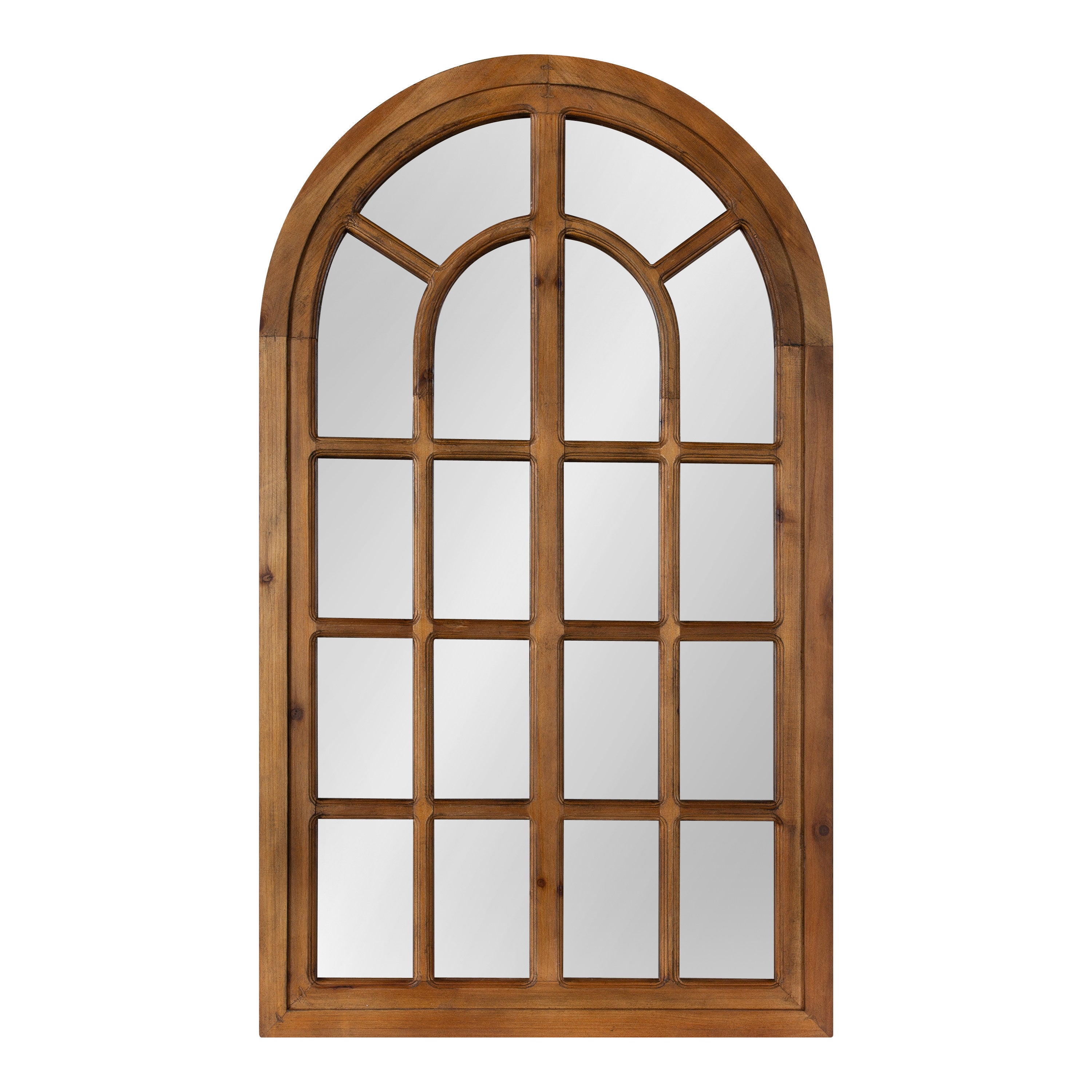 Windowpane Mirror Brown 22x38 2