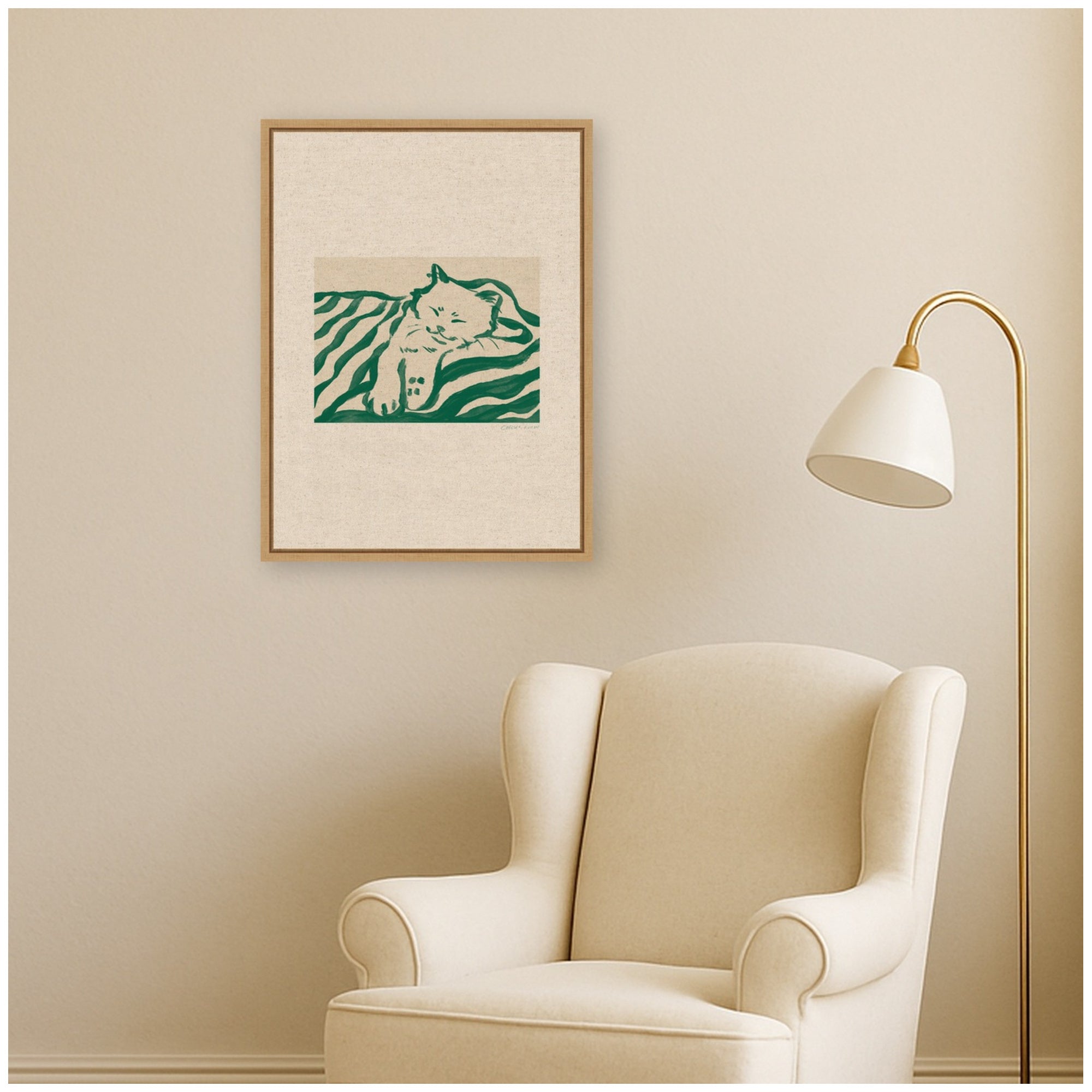 Framed Canvas 18x24 Sylvie Natural 6