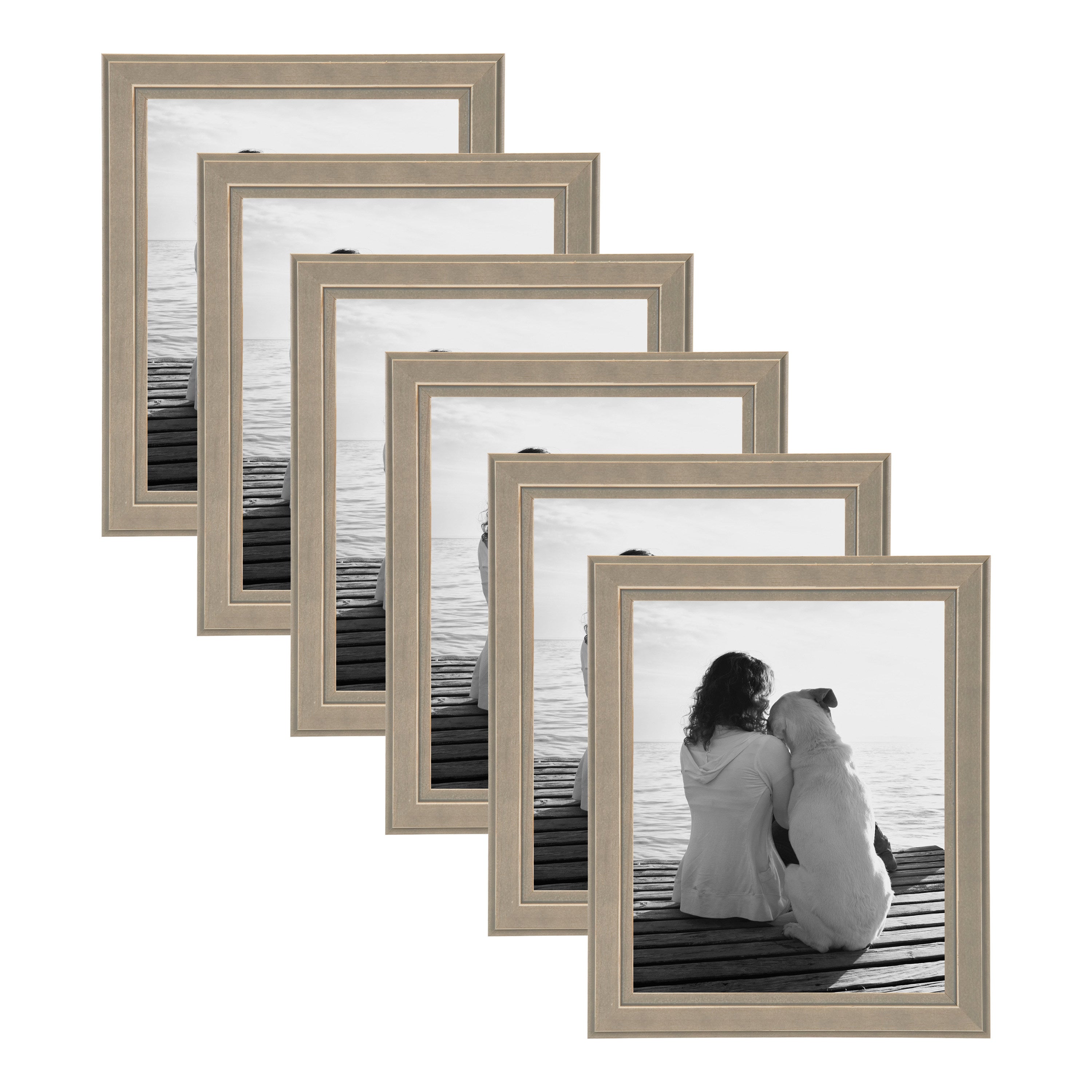 Tabletop Frame Distressed Gray 8x10 1