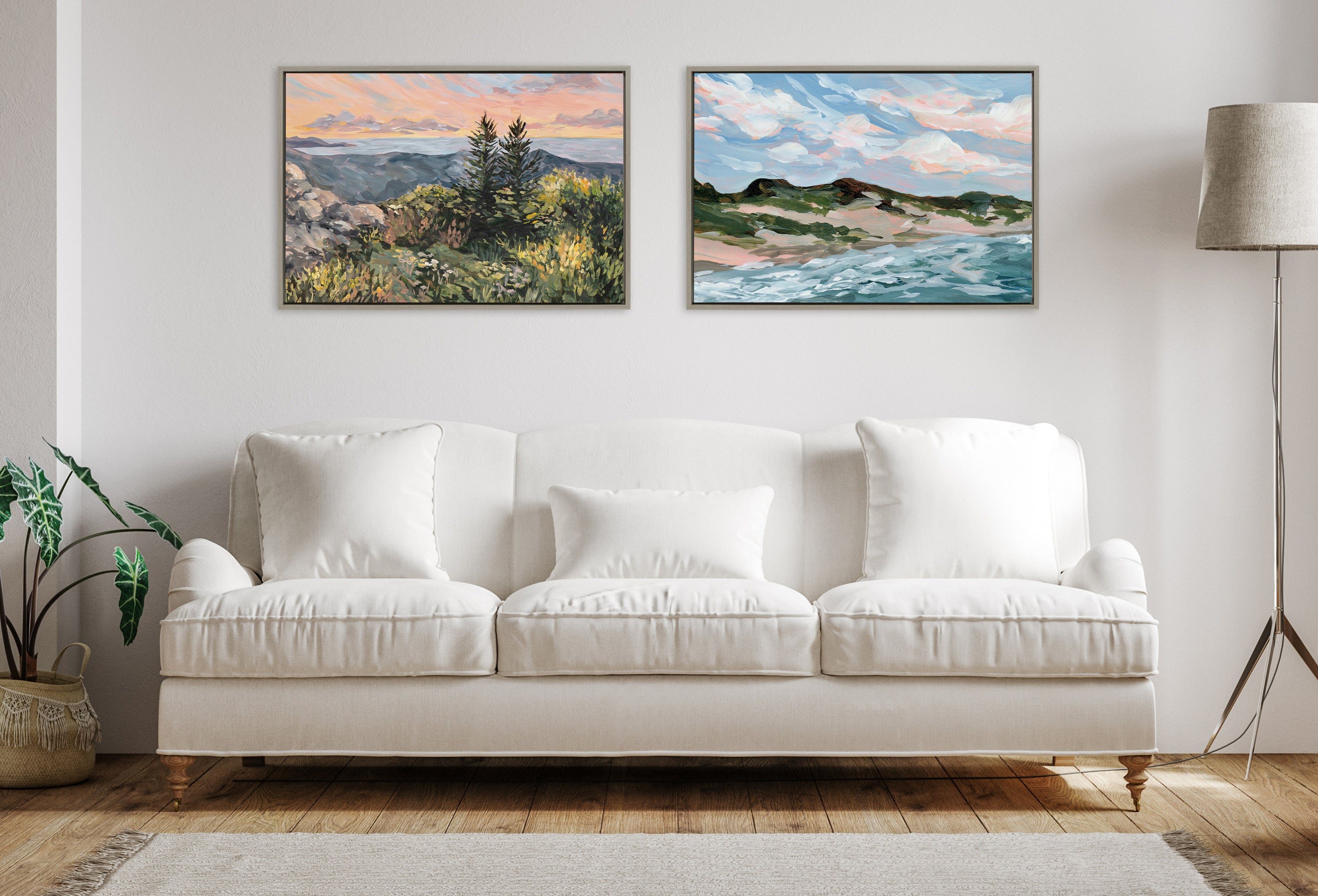 Framed Canvas 23x33 Sylvie Graywash 6