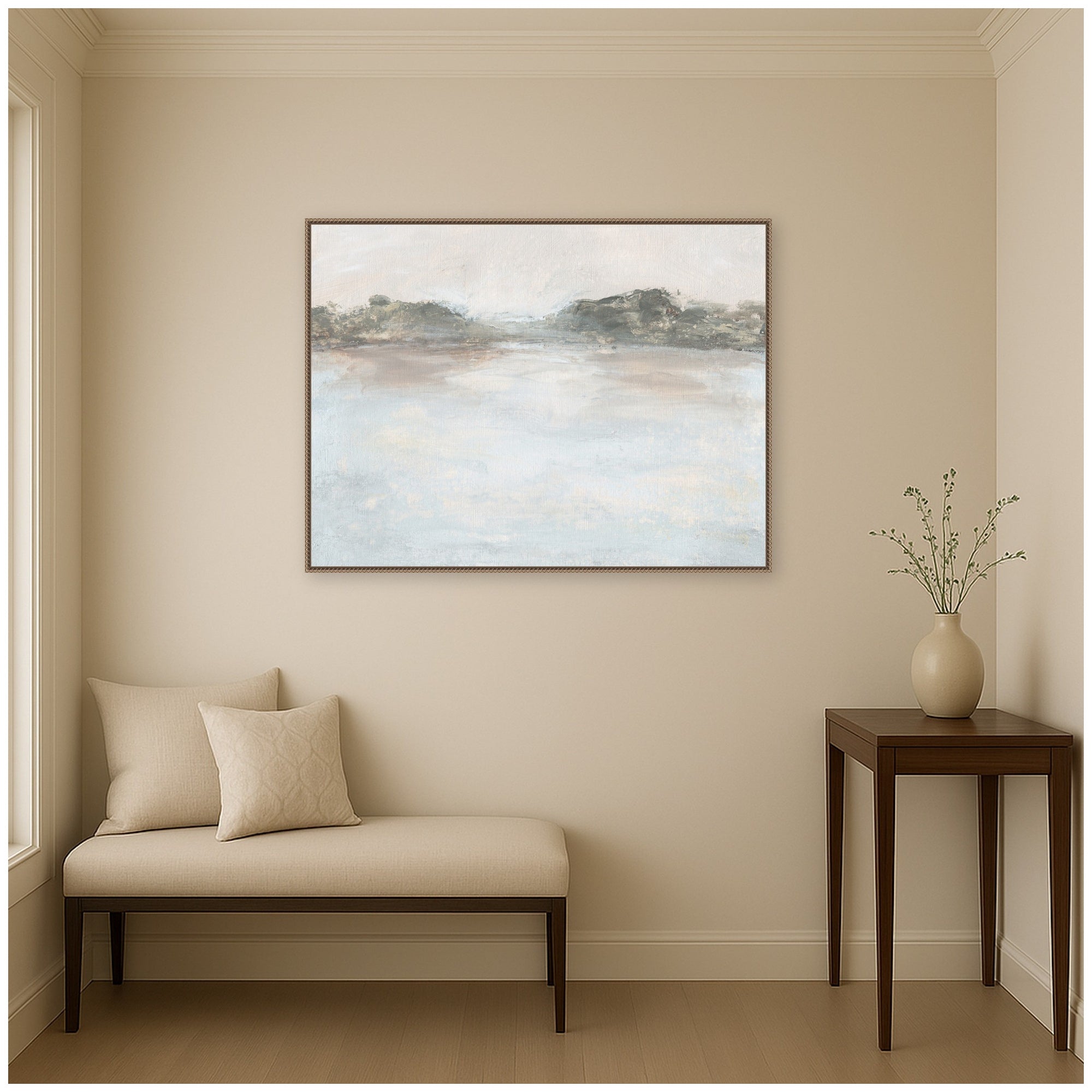 Framed Canvas 42x32 Sylvie Beaded Dark Gold 6