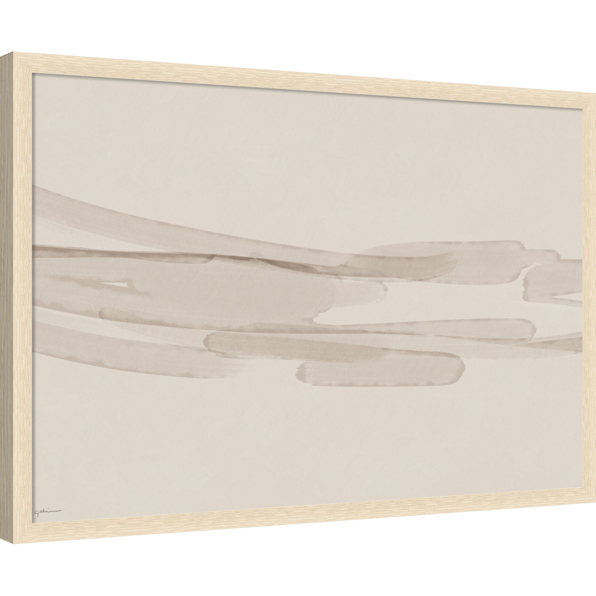 Mounted Canvas 38x26 Woodgrain Stripe Blonde 5