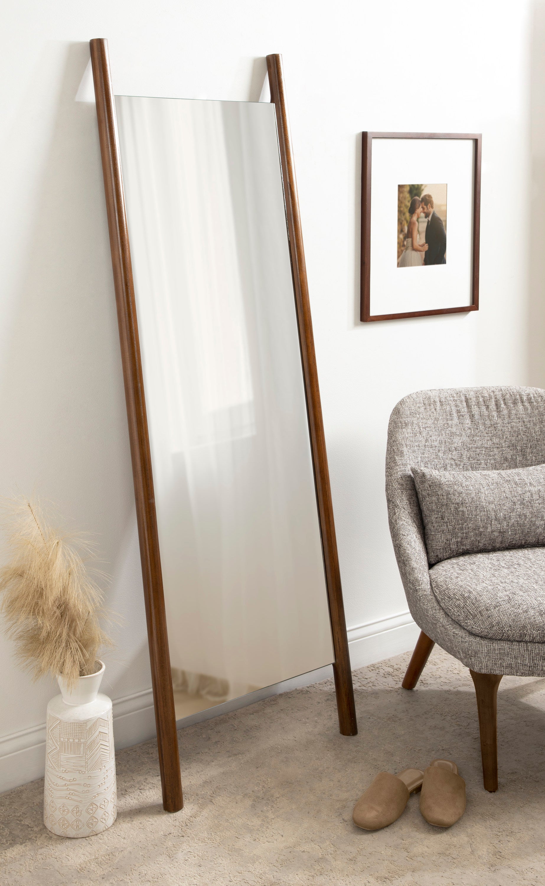 Findlay Wood Wall Leaner Mirror