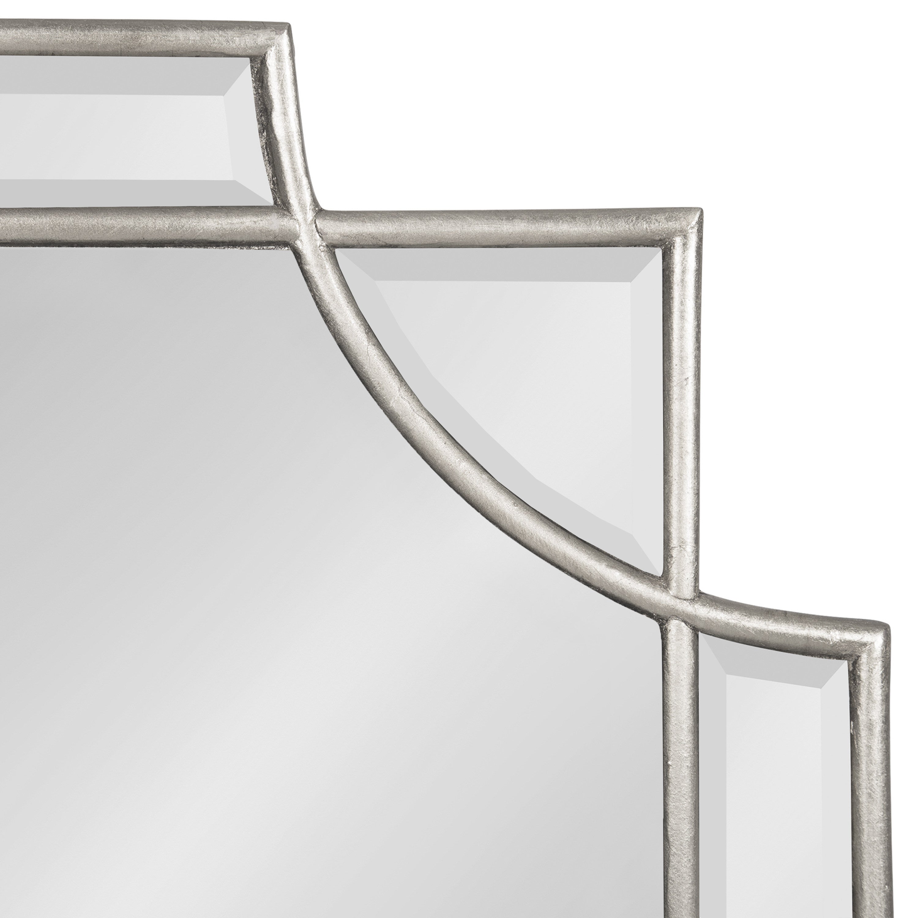 Scallop Mirror 24x36 Silver 3