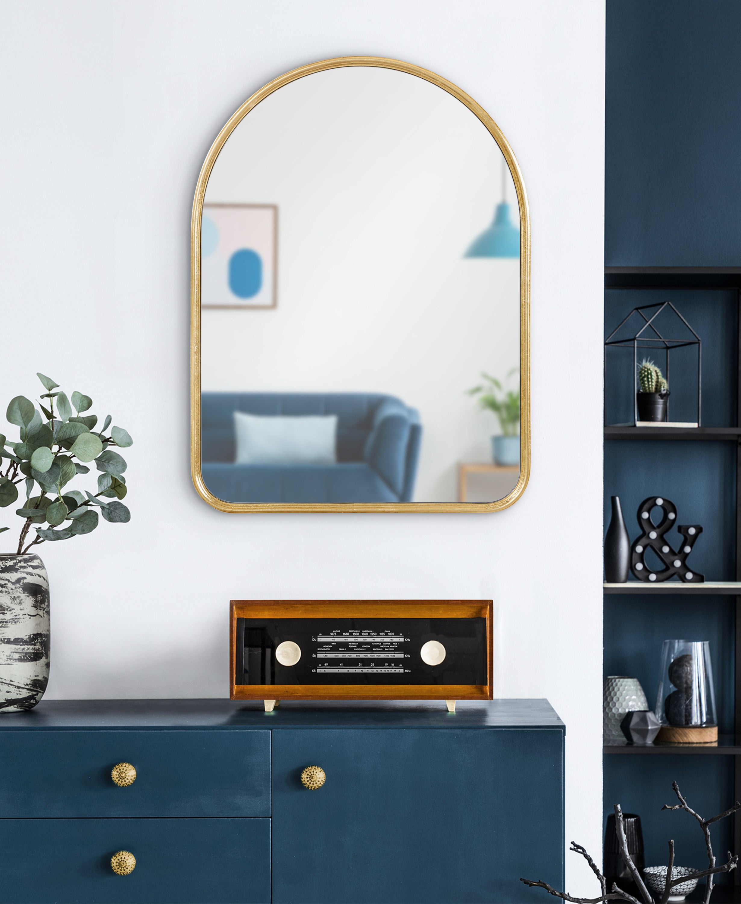 Arch Mirror Gold 18x24 6