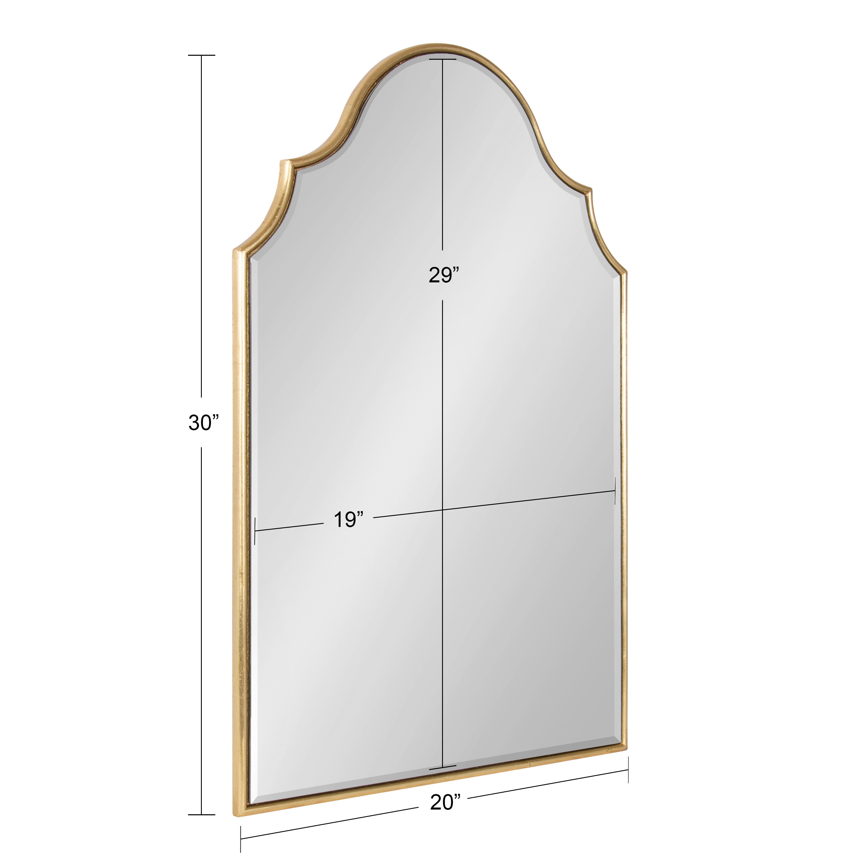 Arch Mirror Gold 20x30 5