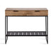 Console Table Black Natural 36x13x31 5