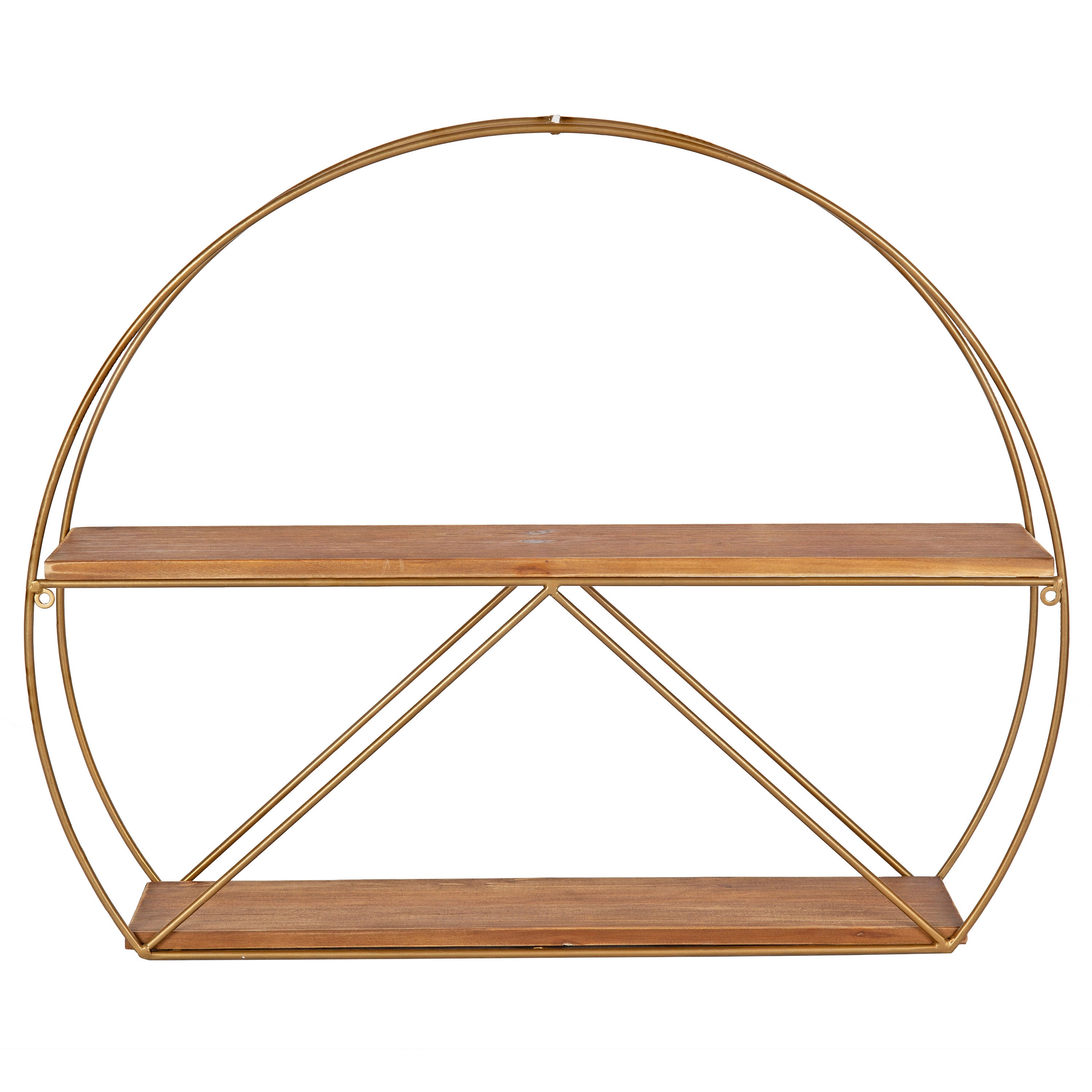 Accent Shelf 26x21 Brown Gold 5
