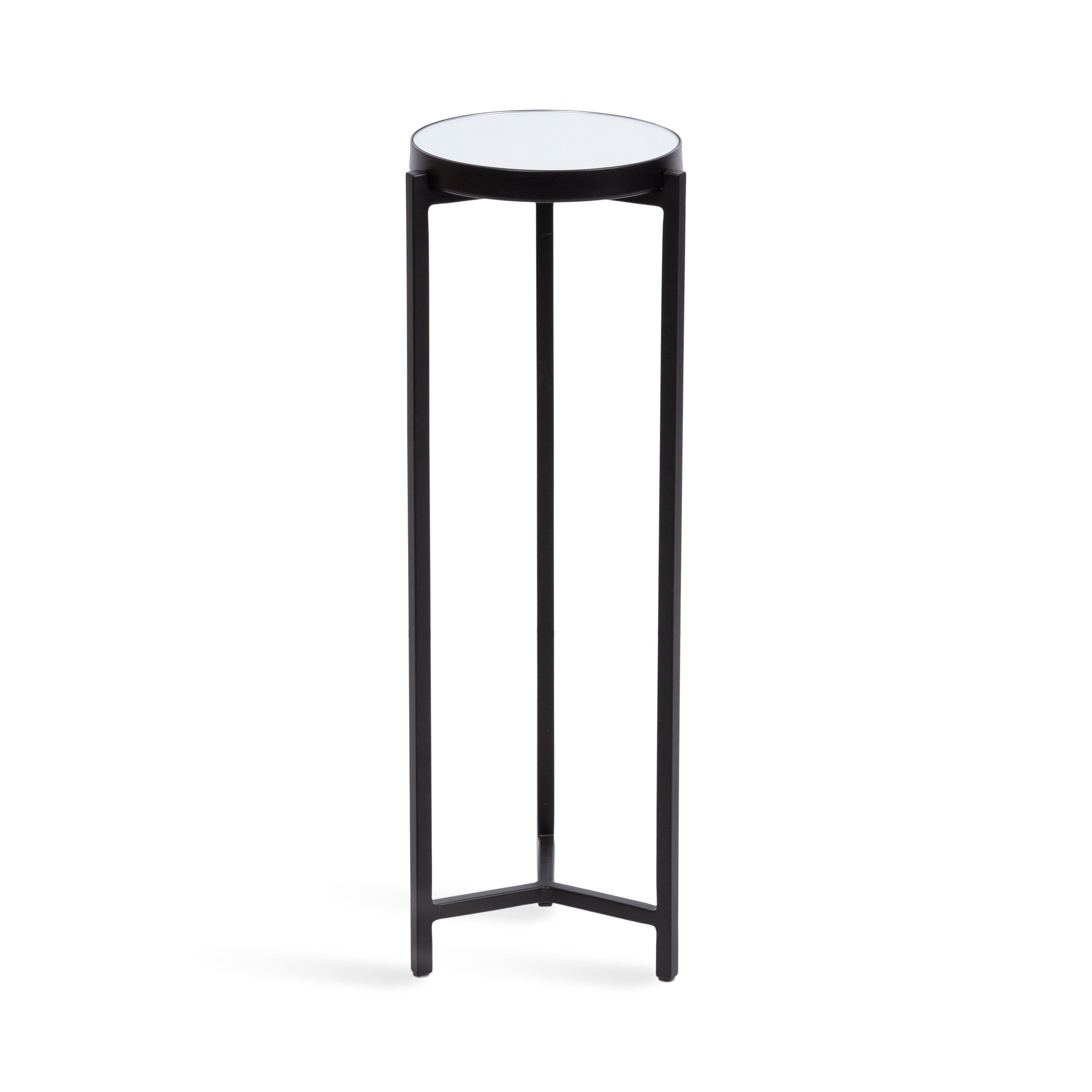Drink Table Mirror Black 9x9x23 1