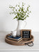 Single Tray Rustic Brown 18" Diameter 4