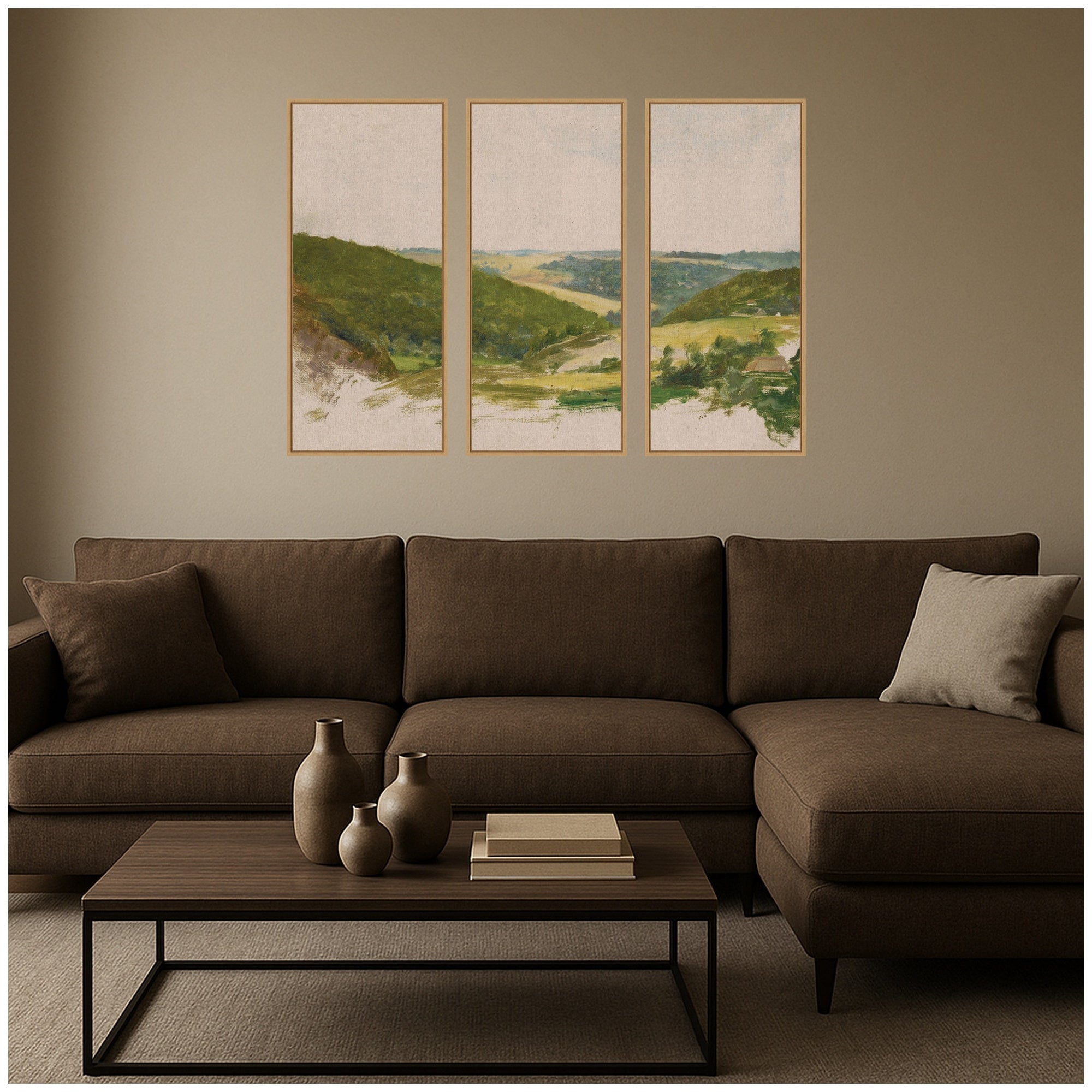Art Set 3 Piece Set 18x40 Sylvie Natural 7