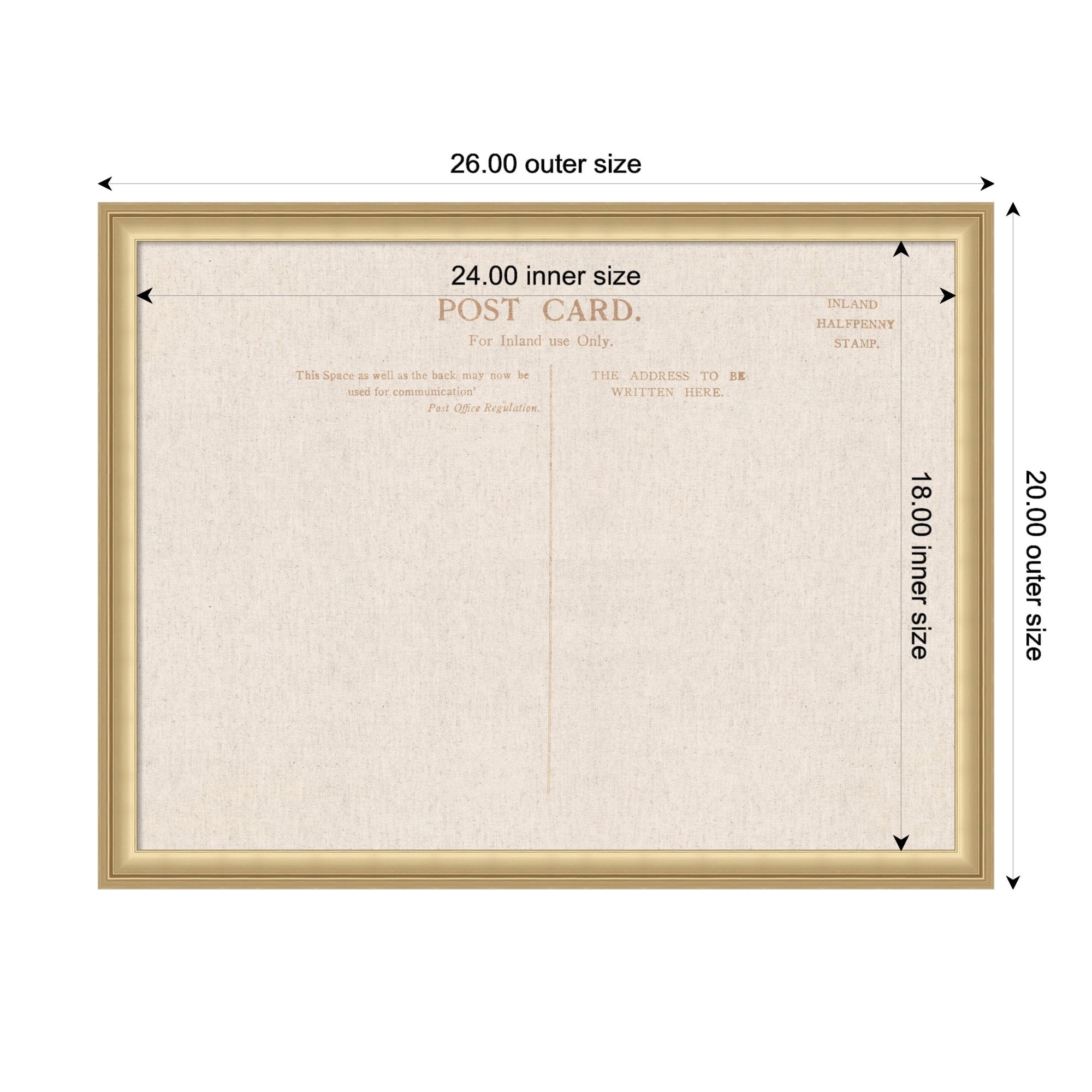Pinboard Florence Gold 26x20 2