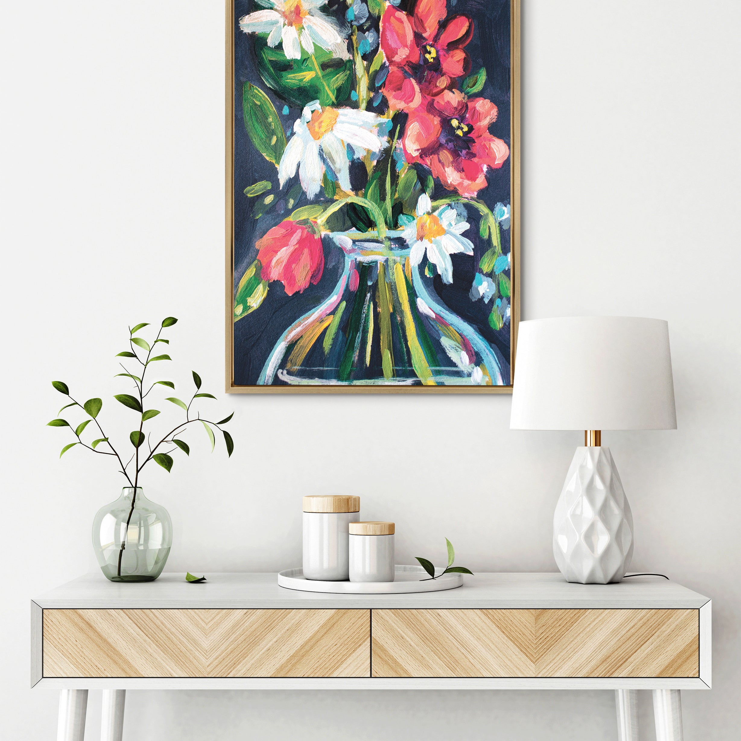 Framed Canvas 23x33 Sylvie Bright Gold 7