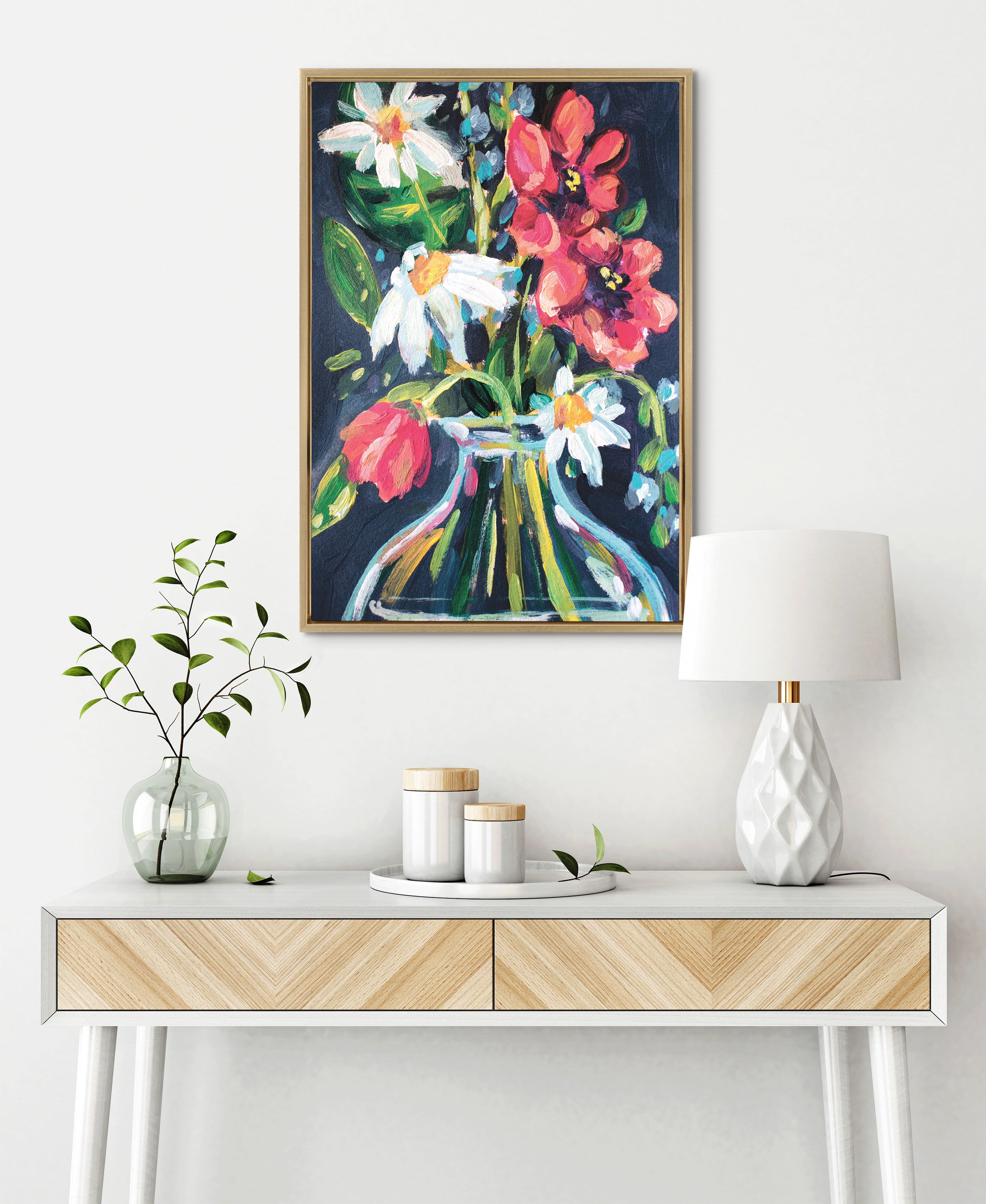Framed Canvas 23x33 Sylvie Bright Gold 7
