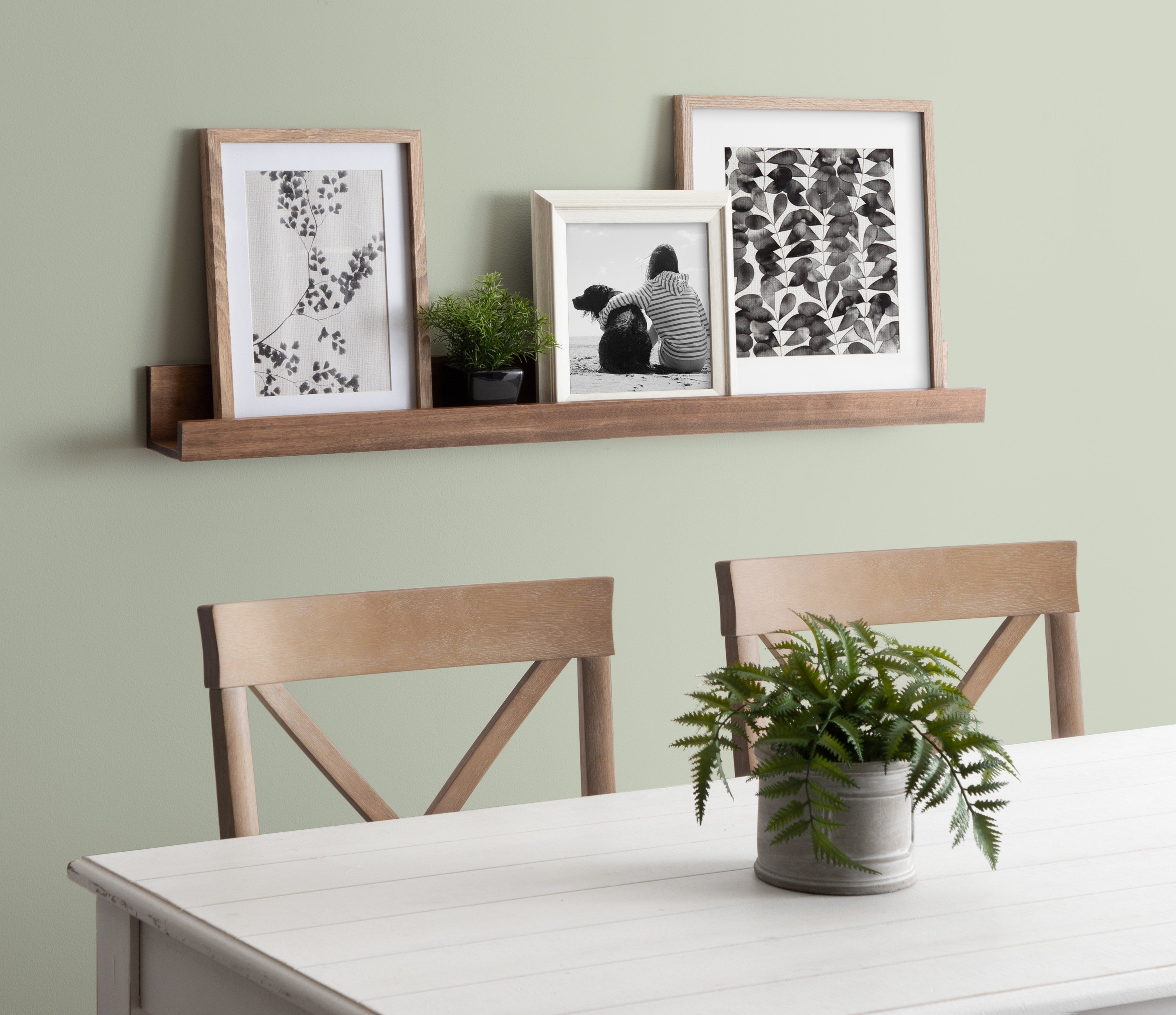 Levie Wooden Picture Ledge Wall Shelf