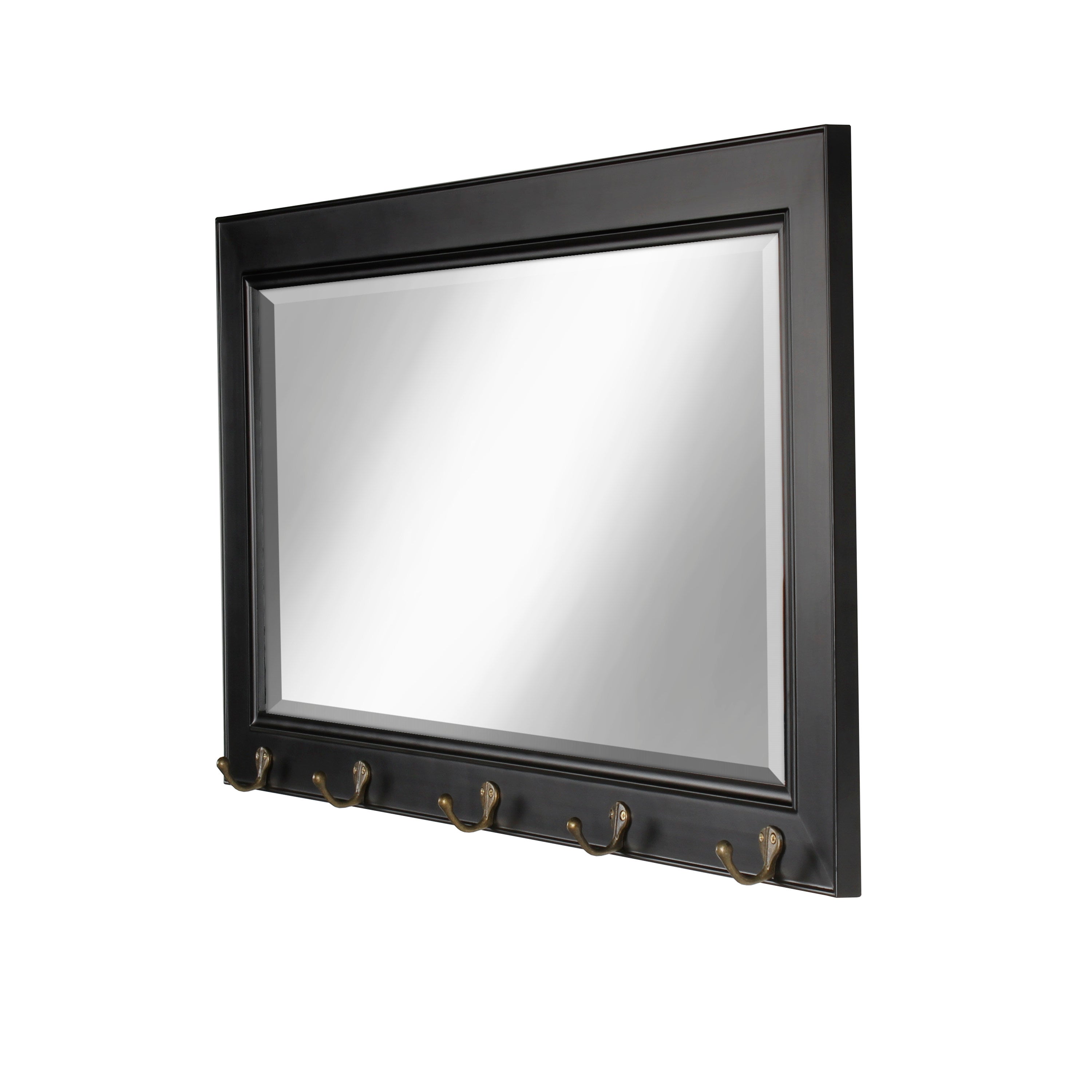Pub Mirror with Metal Hooks
