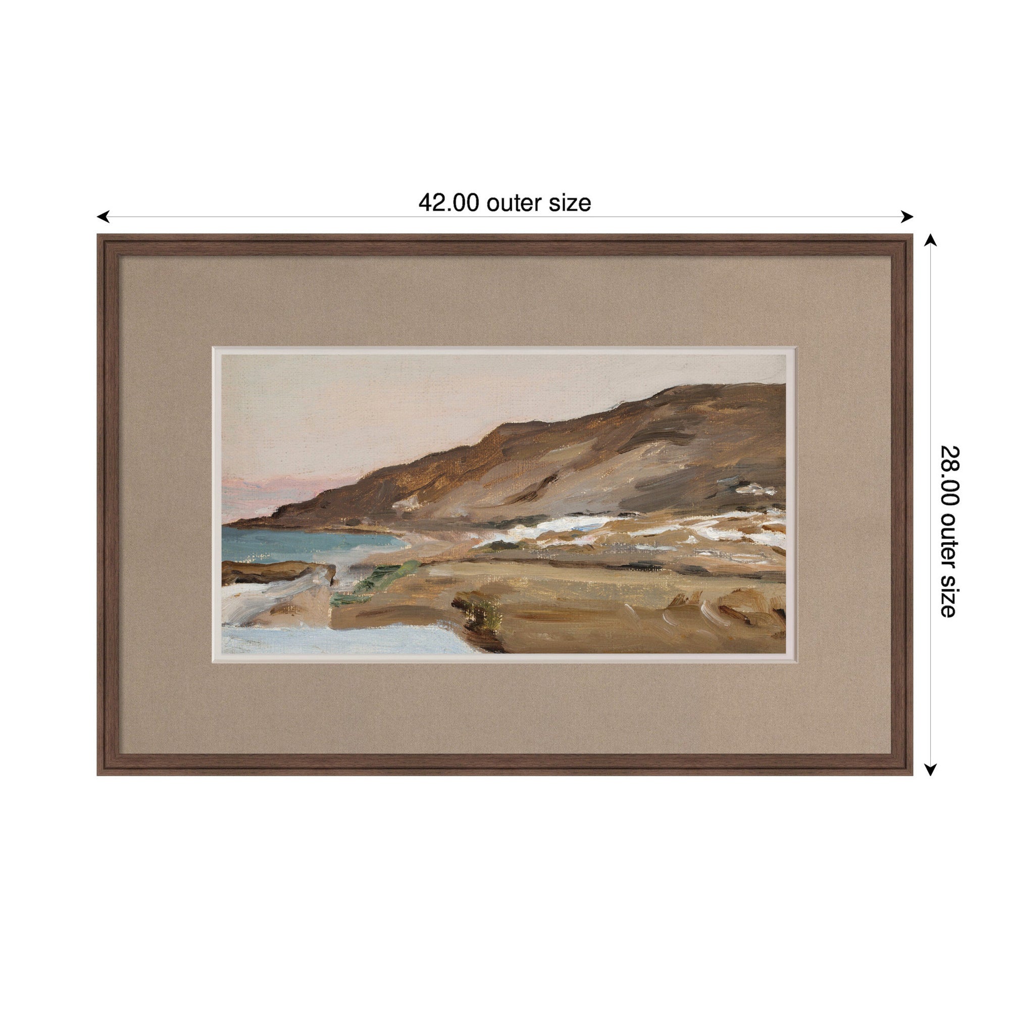 Framed Art 42x28 Florence Medium Brown 2