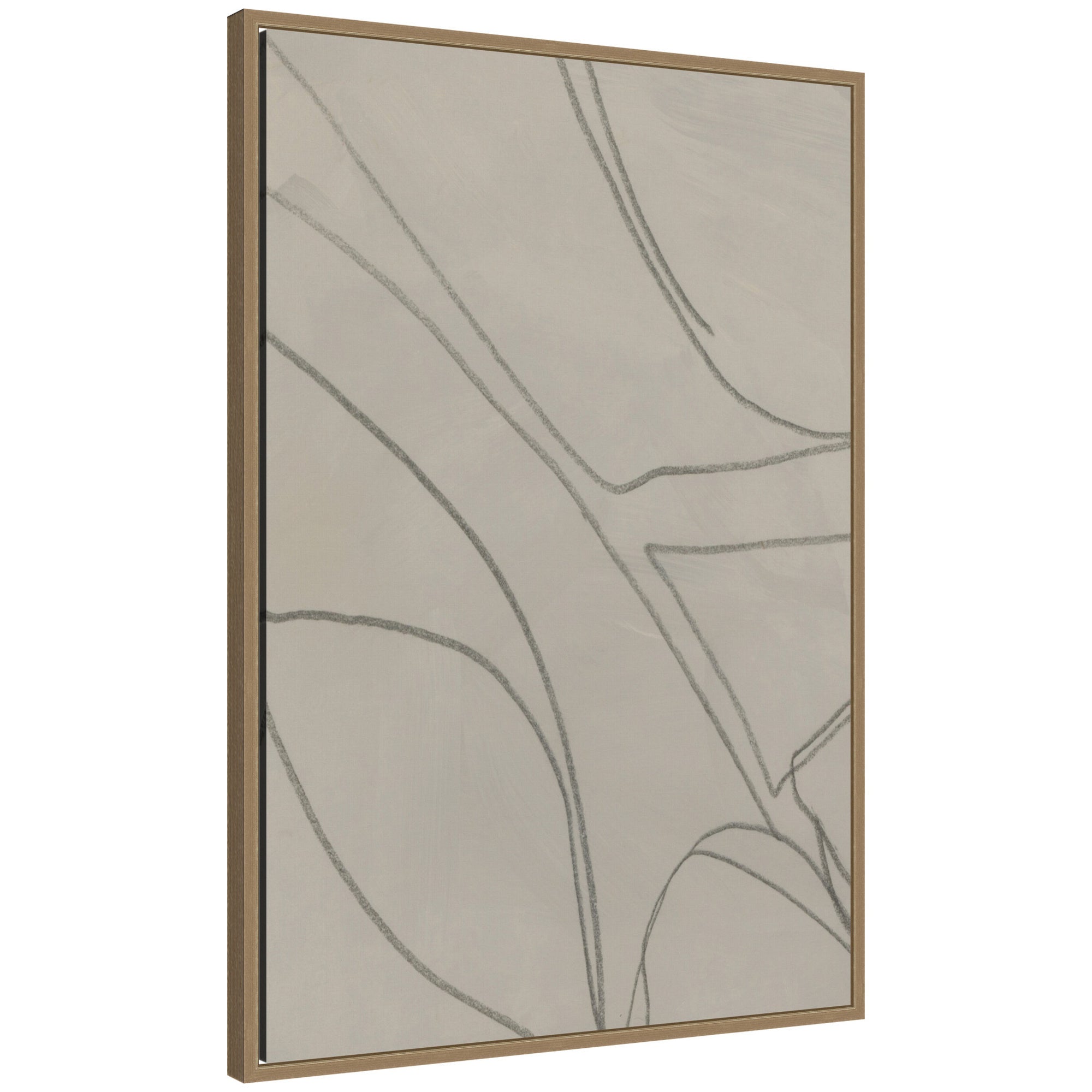 Framed Canvas Sylvie Dark Gold 23x33 1