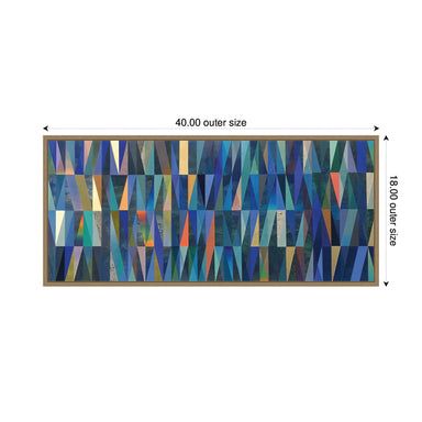 Framed Canvas 40x18 Sylvie Dark Gold 2