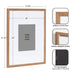 Wall Frame Brown 16x20 matted to 8x10 2