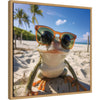 Funny Orange Frog Selfie by The Creative Bunch Studio