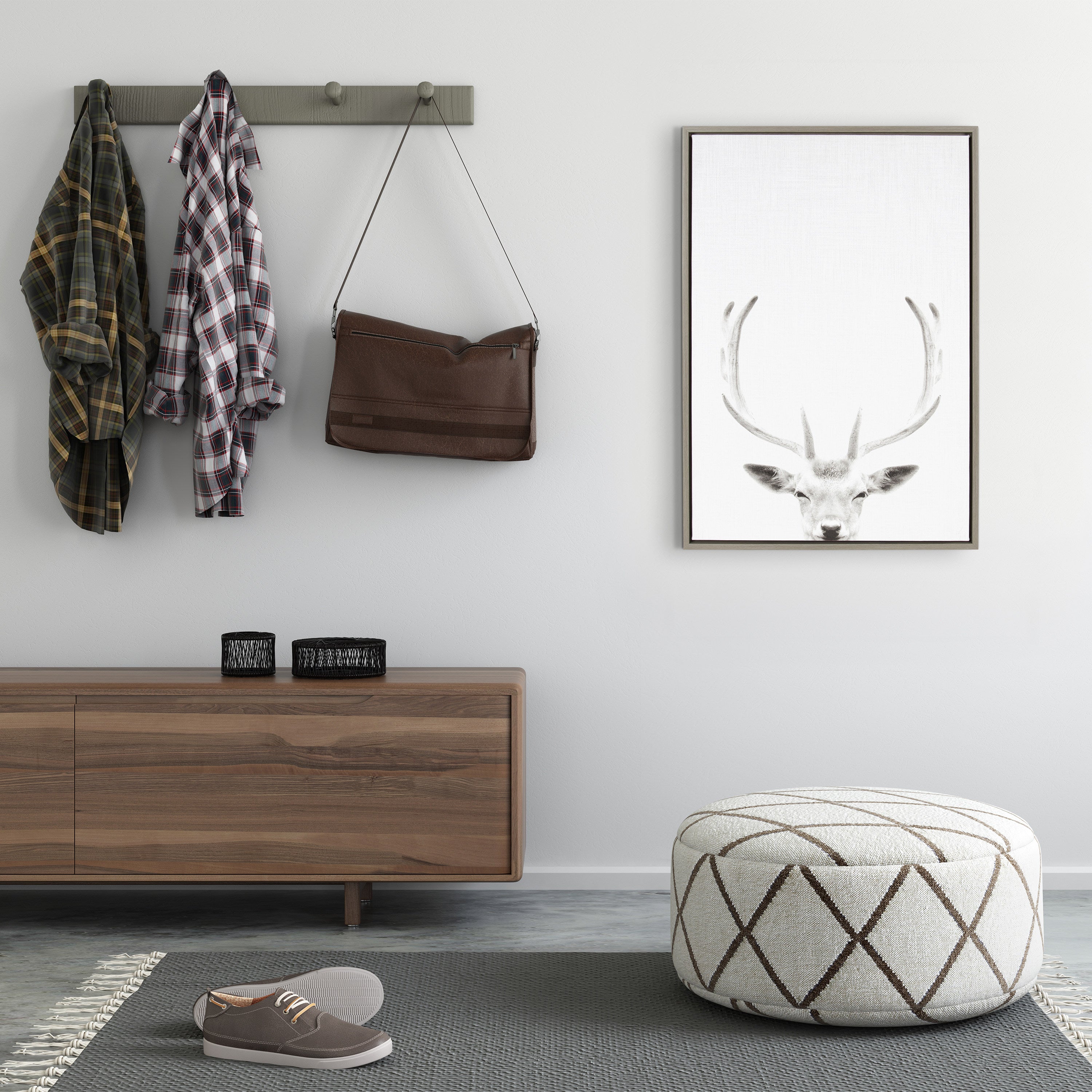 Framed Canvas Sylvie Graywash 23x33 7