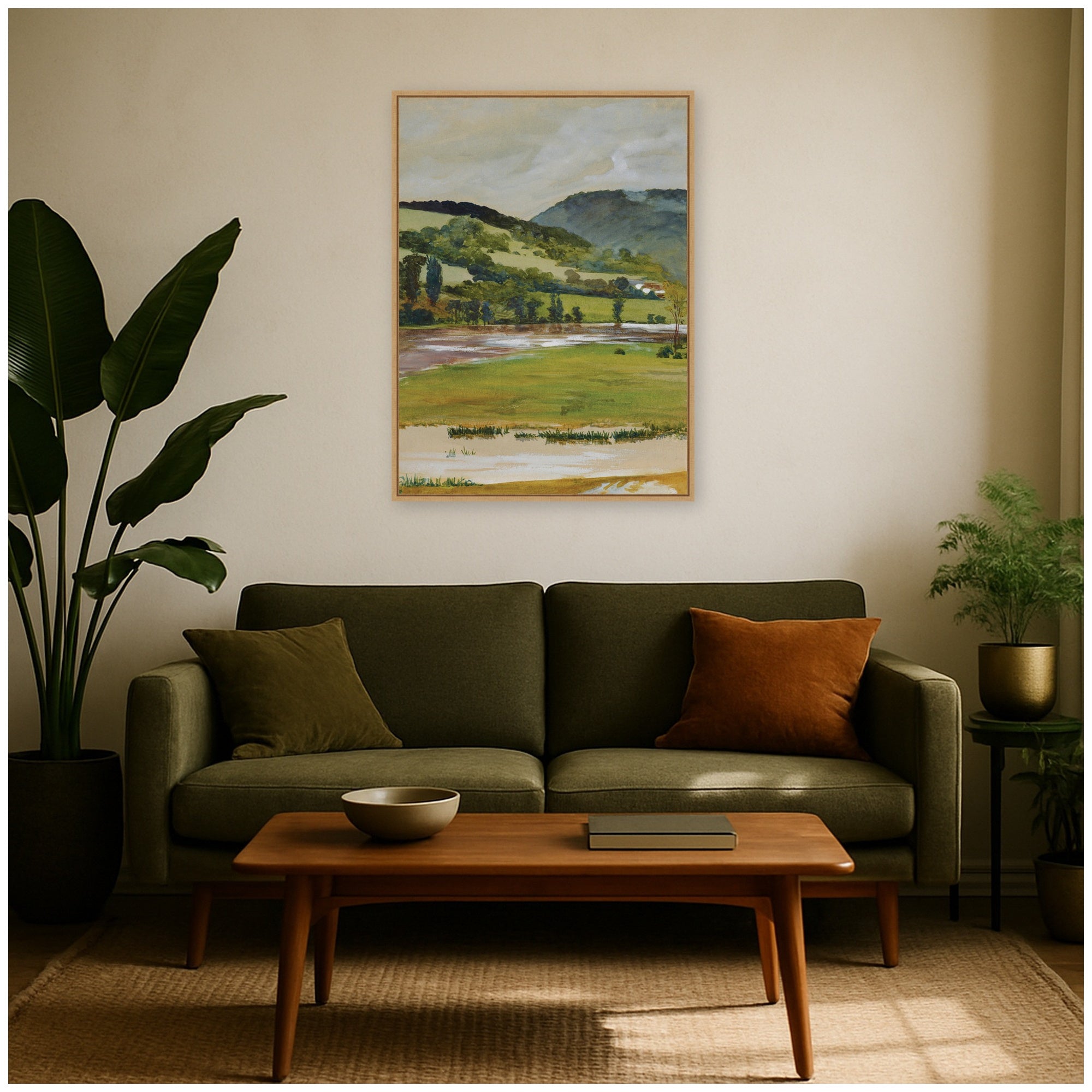 Framed Canvas 28x38 Sylvie Natural 6