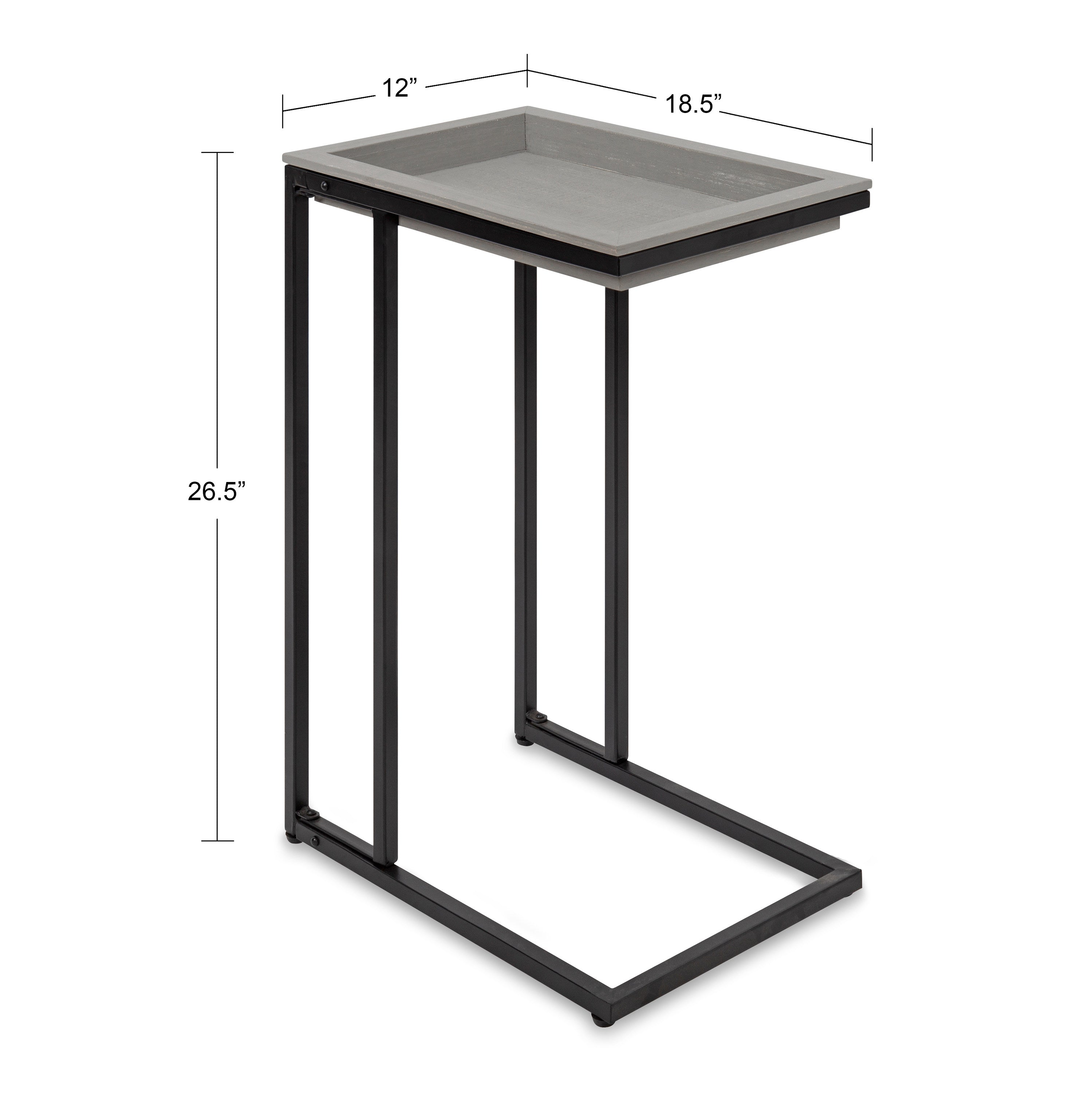 Lockridge Wood and Metal C-Table