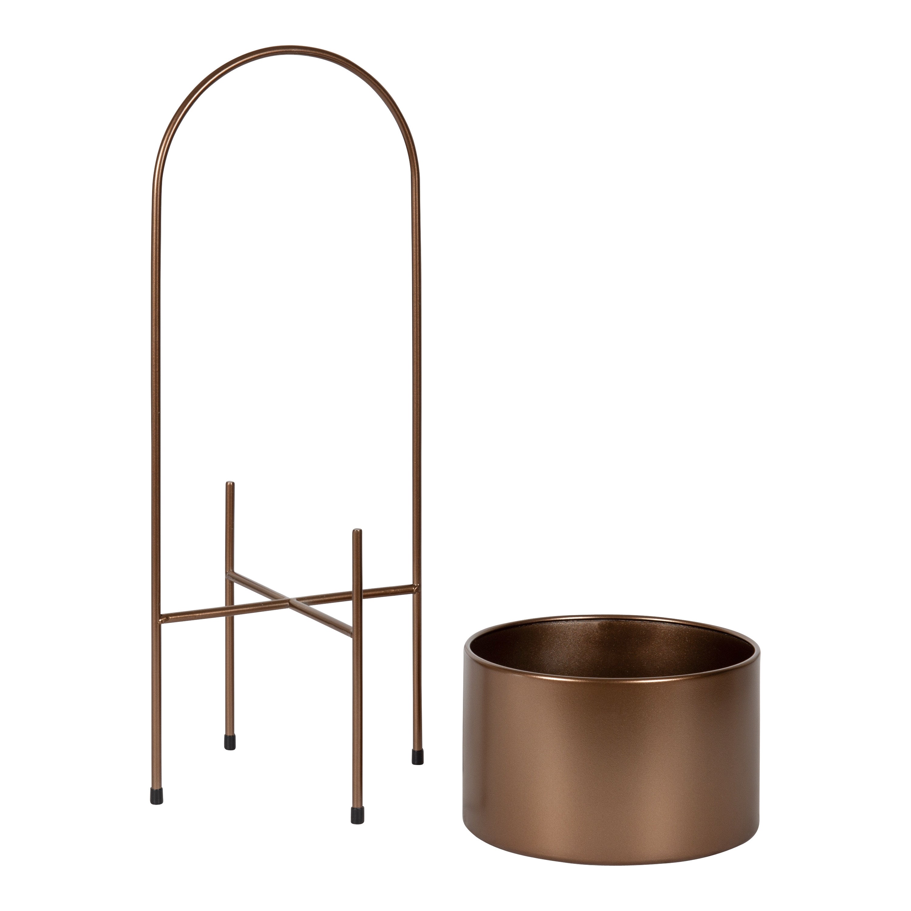 Freestanding Planter 2 Piece Bronze 4