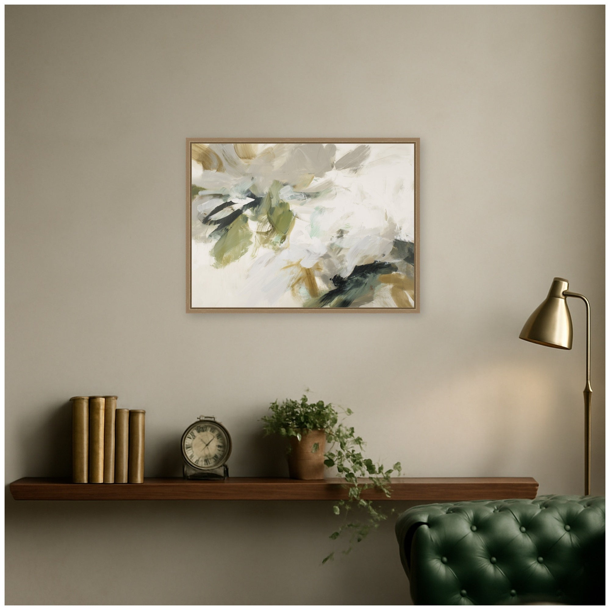 Framed Canvas Sylvie Dark Gold 24x18 6