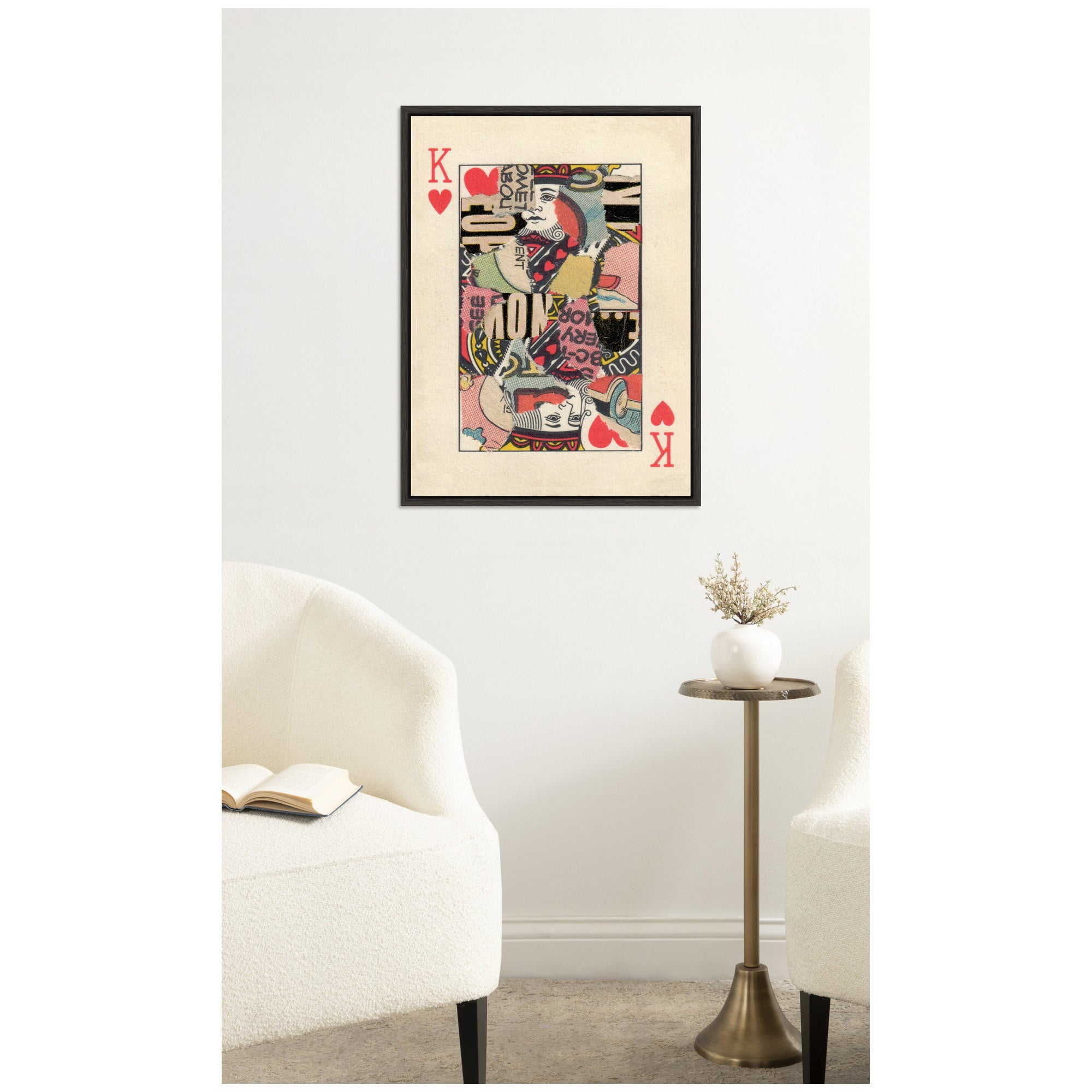 King for Now FC by Felicia Dadak Framed Canvas Wall Art Print